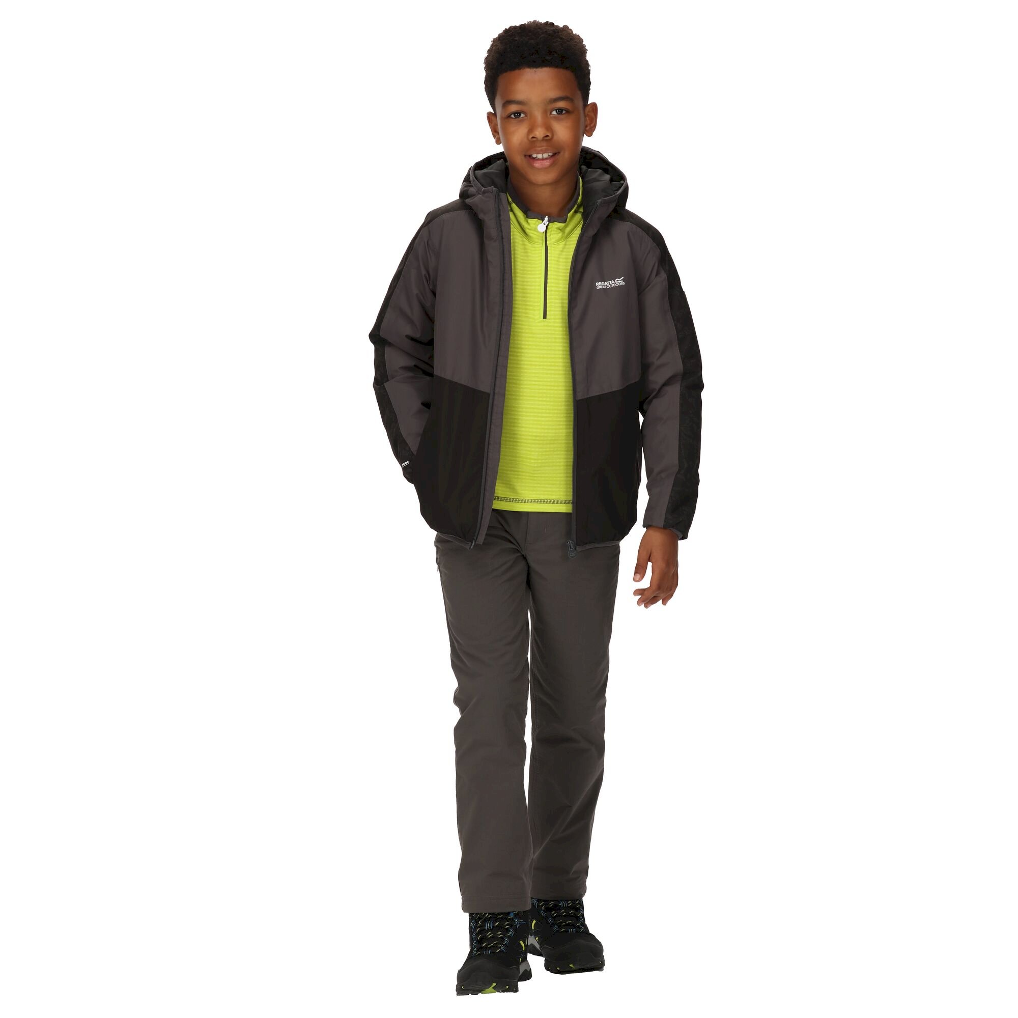 Kids' Volcanics VI Waterproof Jacket | Black Dark Grey