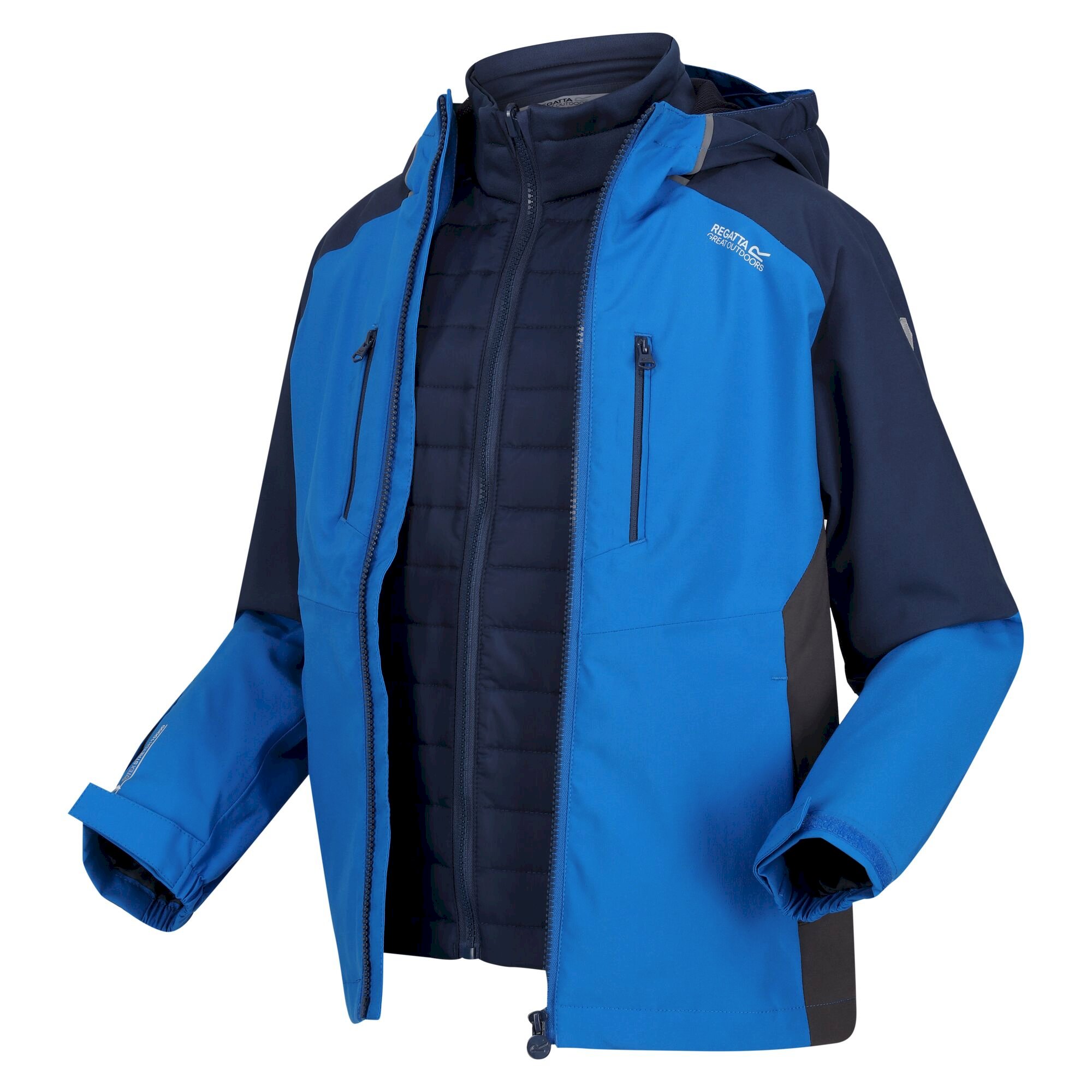 Kids' Hydrate VII 3-In-1 Waterproof Jacket | Skydiver Admiral Blue
