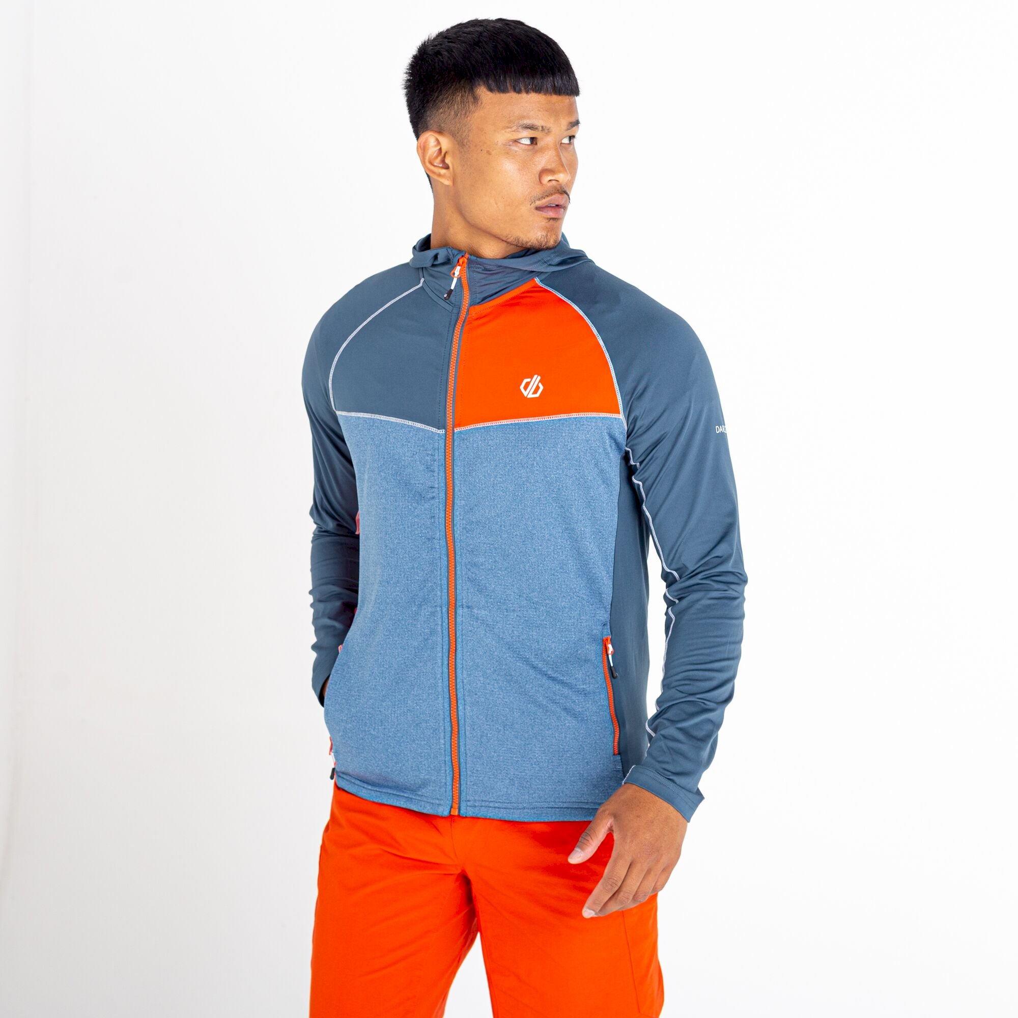 Dare 2b - Men's Contend Recycled Lightweight Core Stretch | Stellar Blue Burnt Salmon