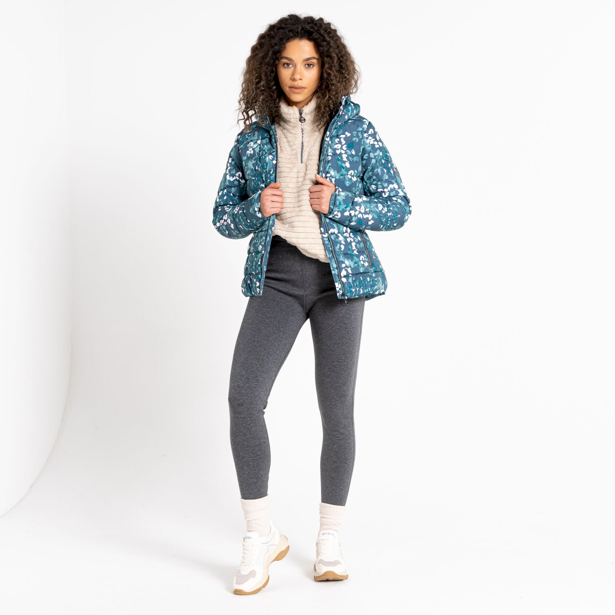 Dare 2b - Women's Reputable II Puffer Jacket | Canton Green Animal Print