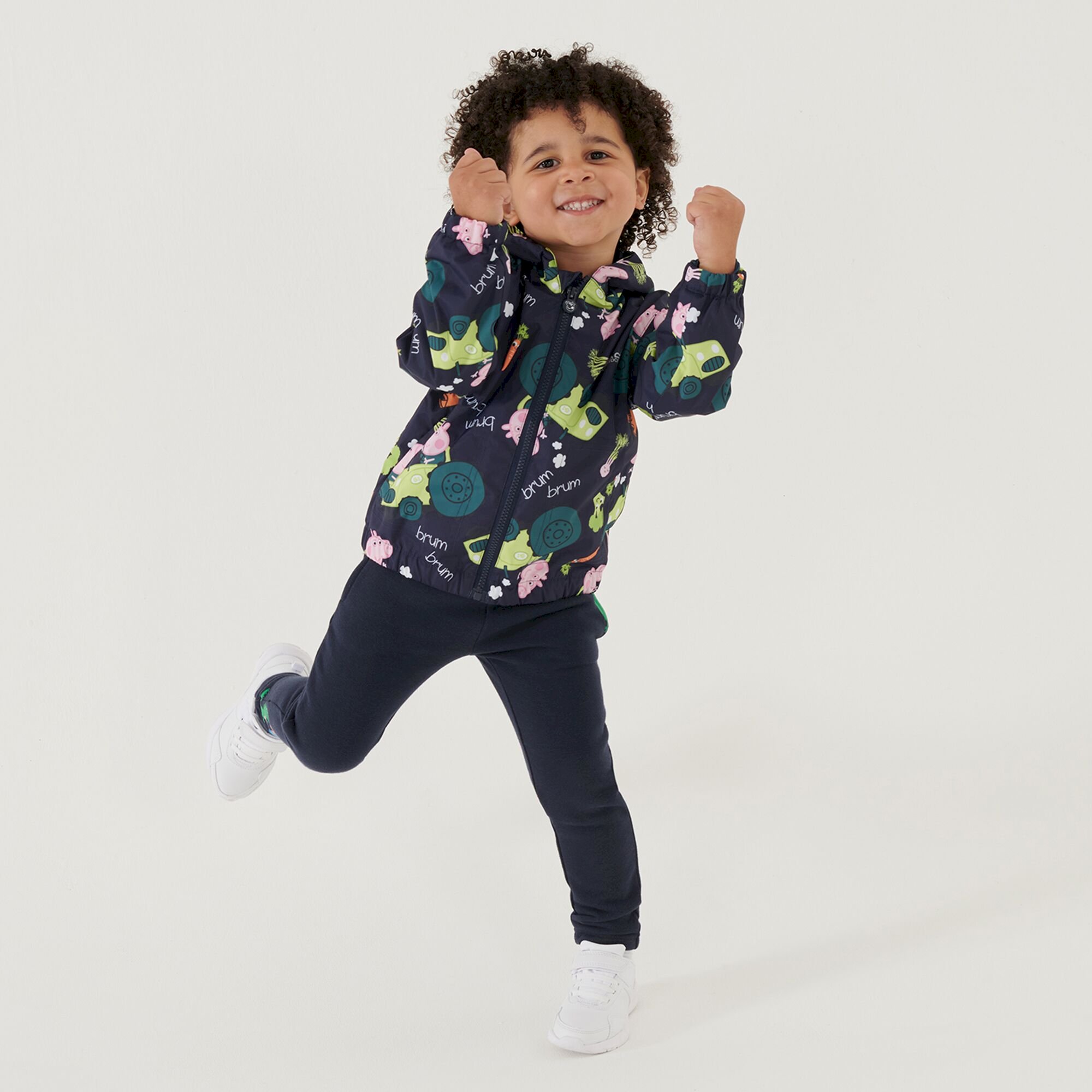 Peppa Pig Muddy Puddle Waterproof Jacket | Navy