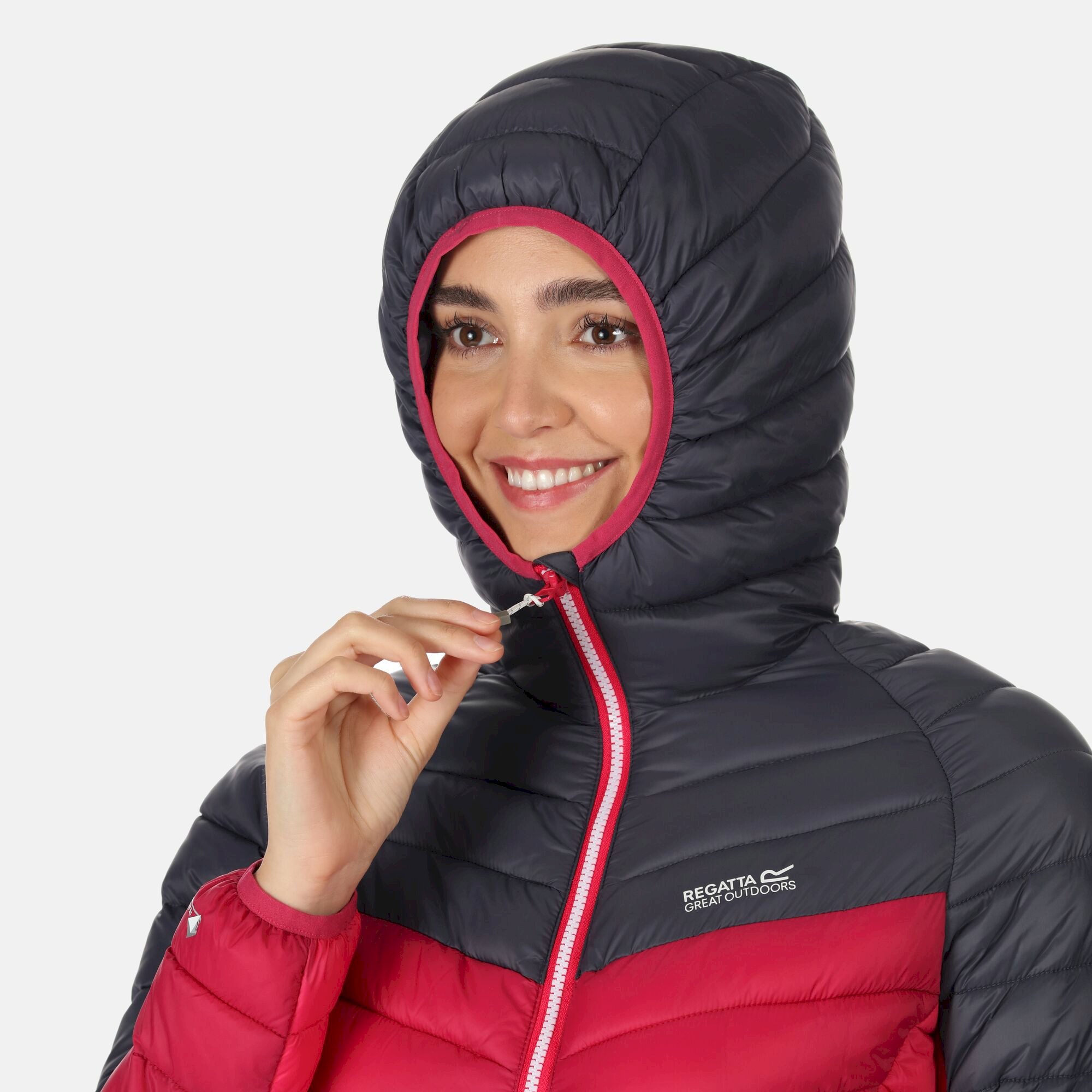 Women's Harrock Lightweight Puffer Jacket | Seal Grey Berry Pink Pink Potion
