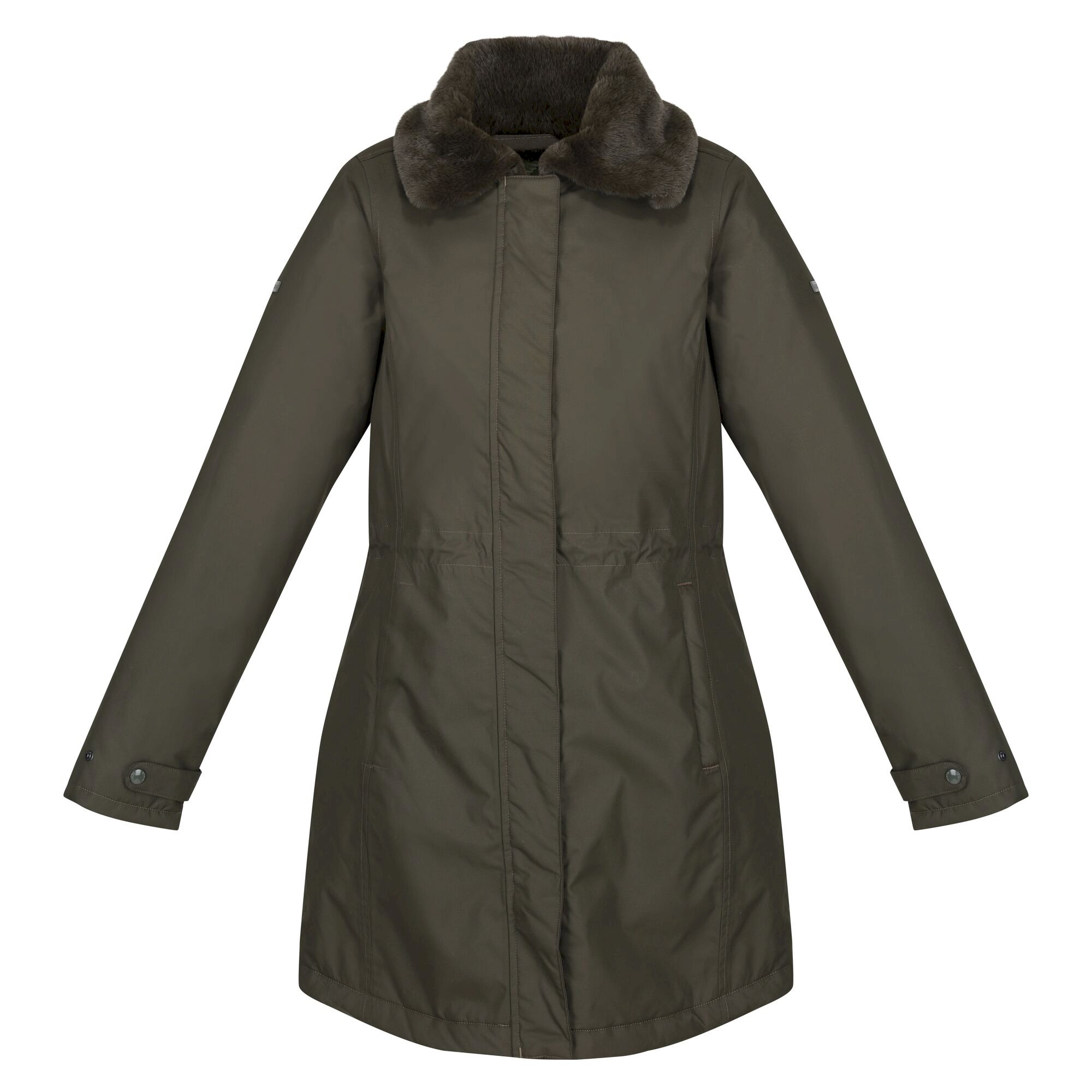 Women's Renata Fur Collar Parka | Dark Khaki