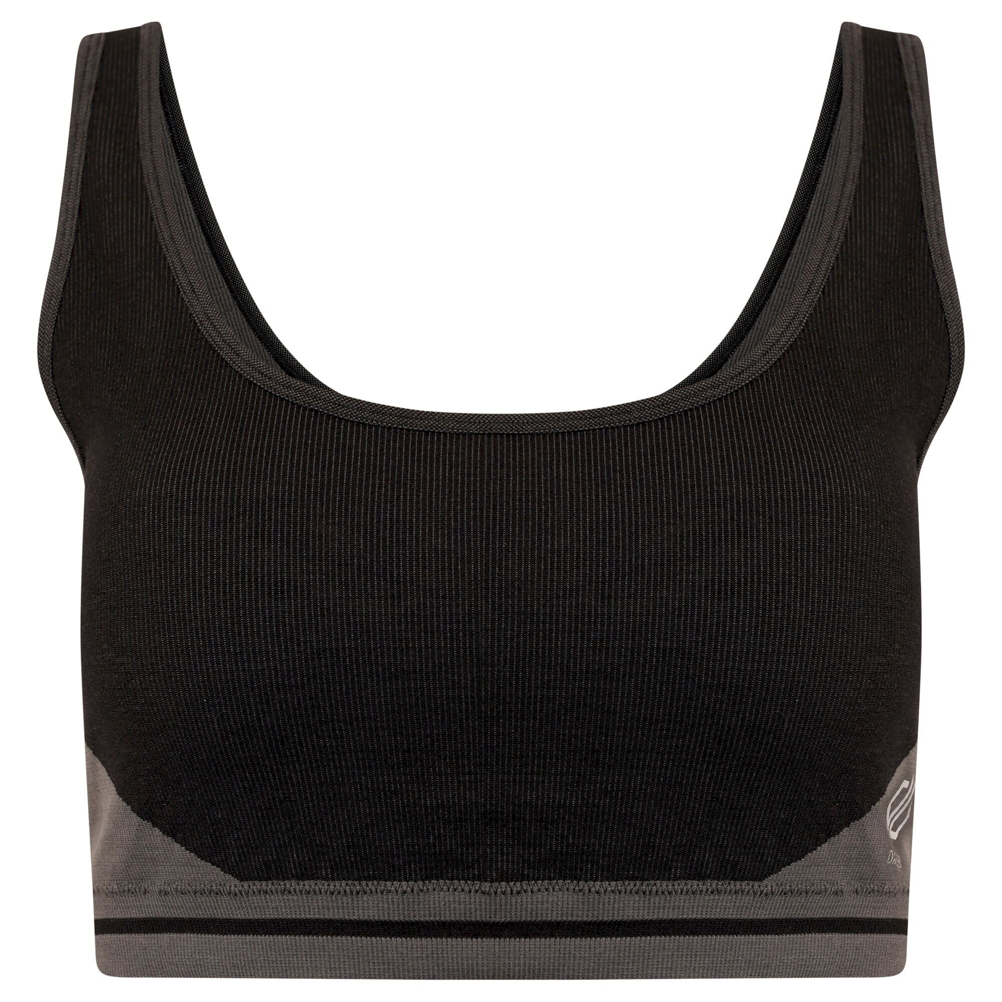 Dare 2b - Women's Don't Sweat It Recycled Bikini Top | Black Charcoal Grey