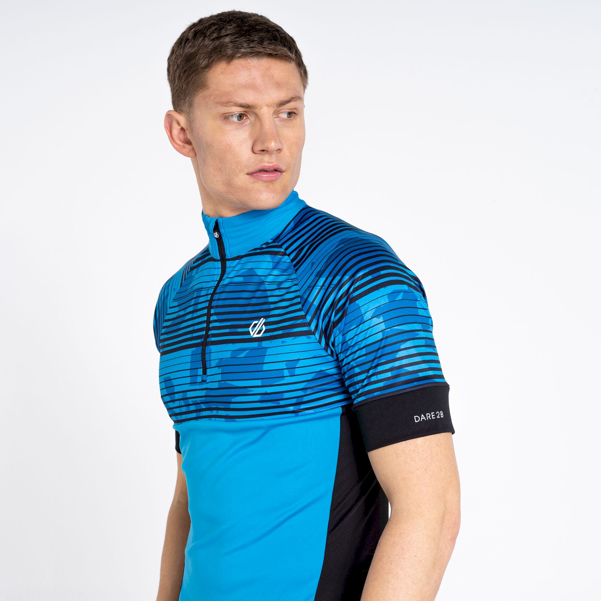 Dare 2b - Men's Stay The Course II Cycling Jersey | Teton Blue