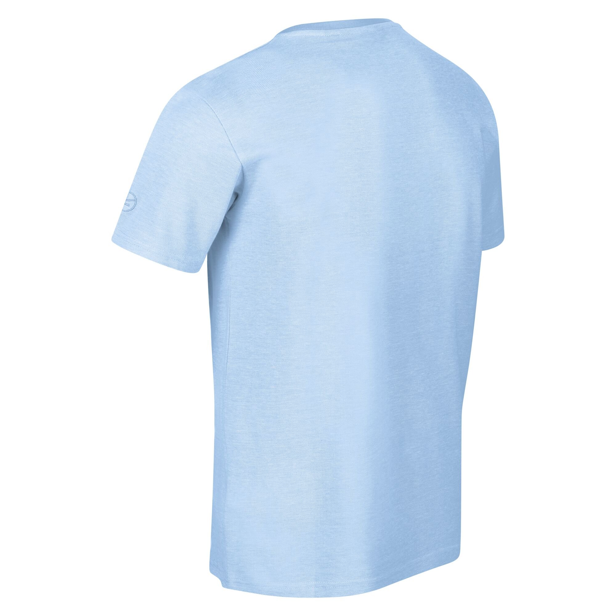 Men's Caelum T-Shirt | Powder Blue Birdseye Pique
