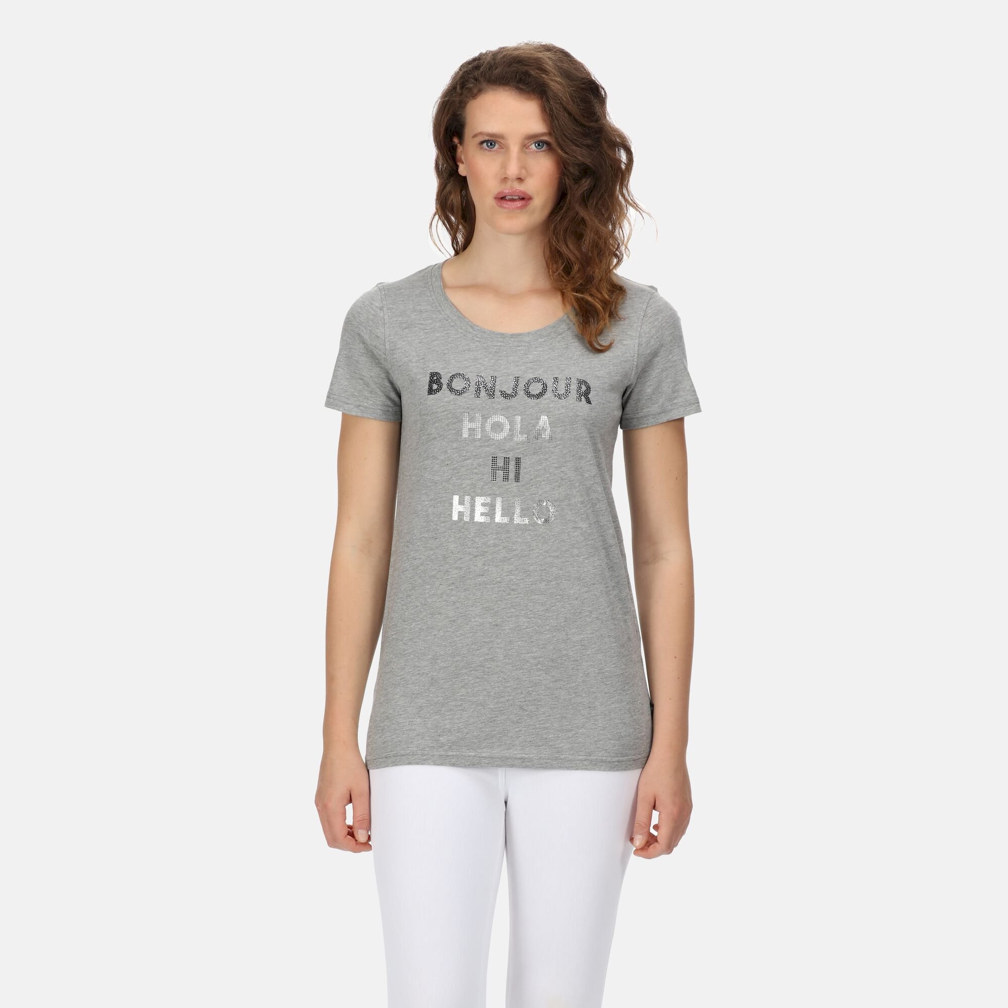 Women's Filandra VI Print T-Shirt | Silver Grey Marl