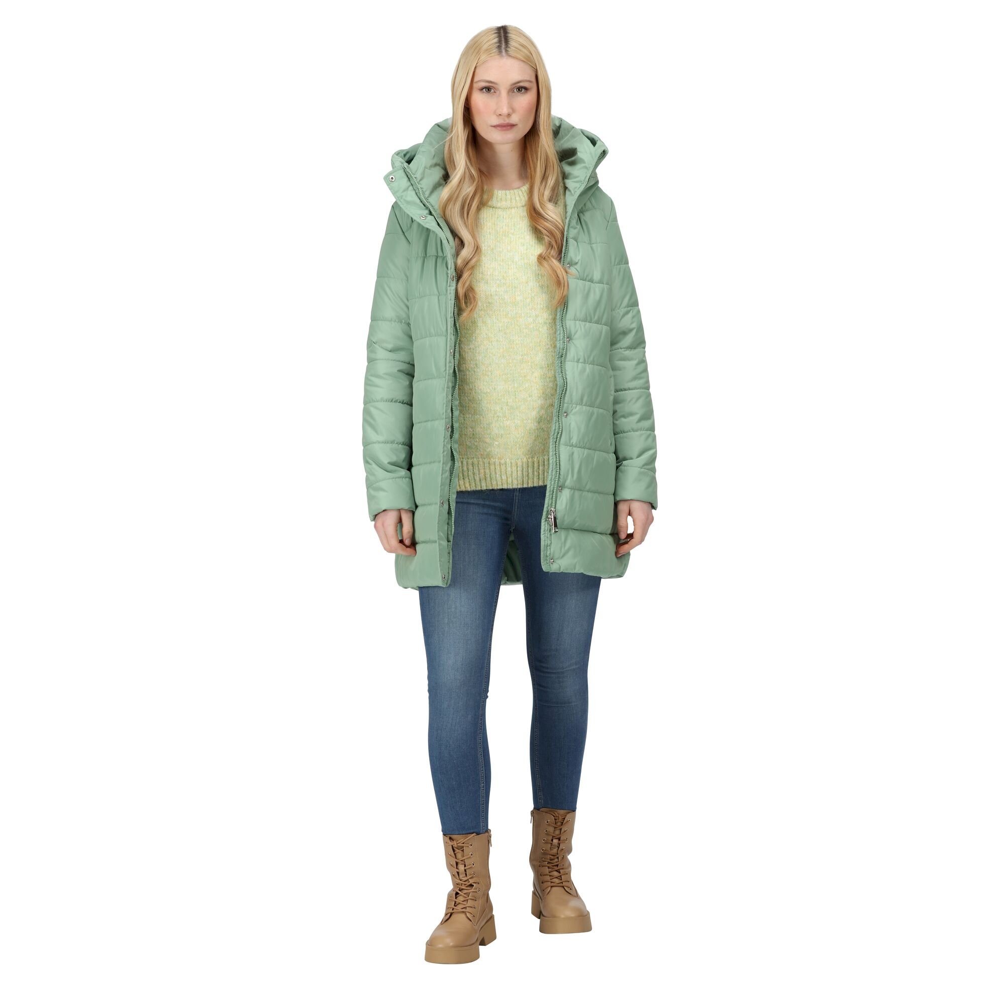 Women's Pamelina Hooded Parka Jacket | Basil