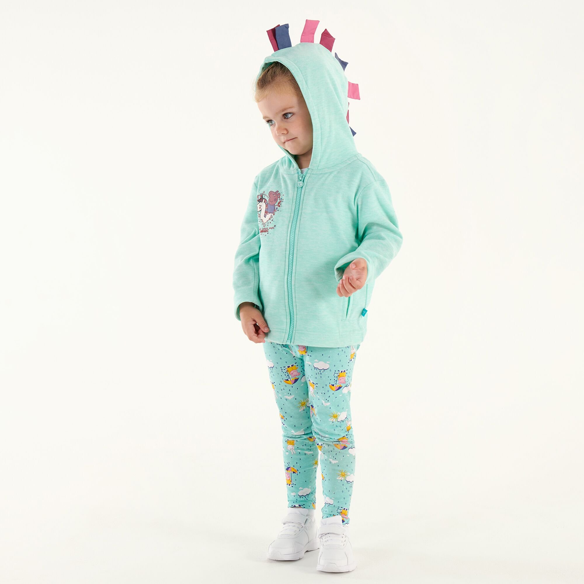 Peppa Pig Full Zip Fleece | Aruba Blue Marl