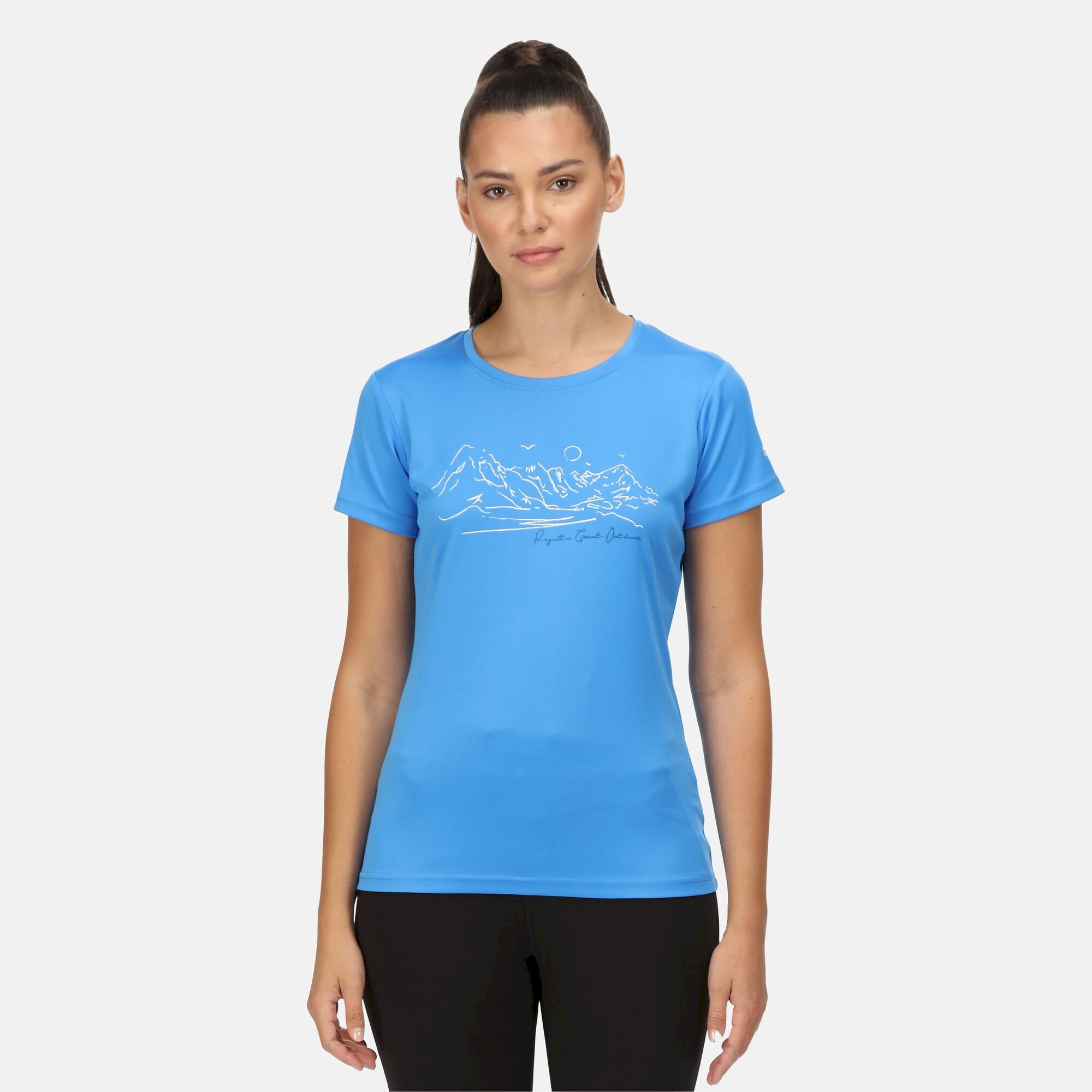 Women's Fingal VI Print T-Shirt | Sonic Blue