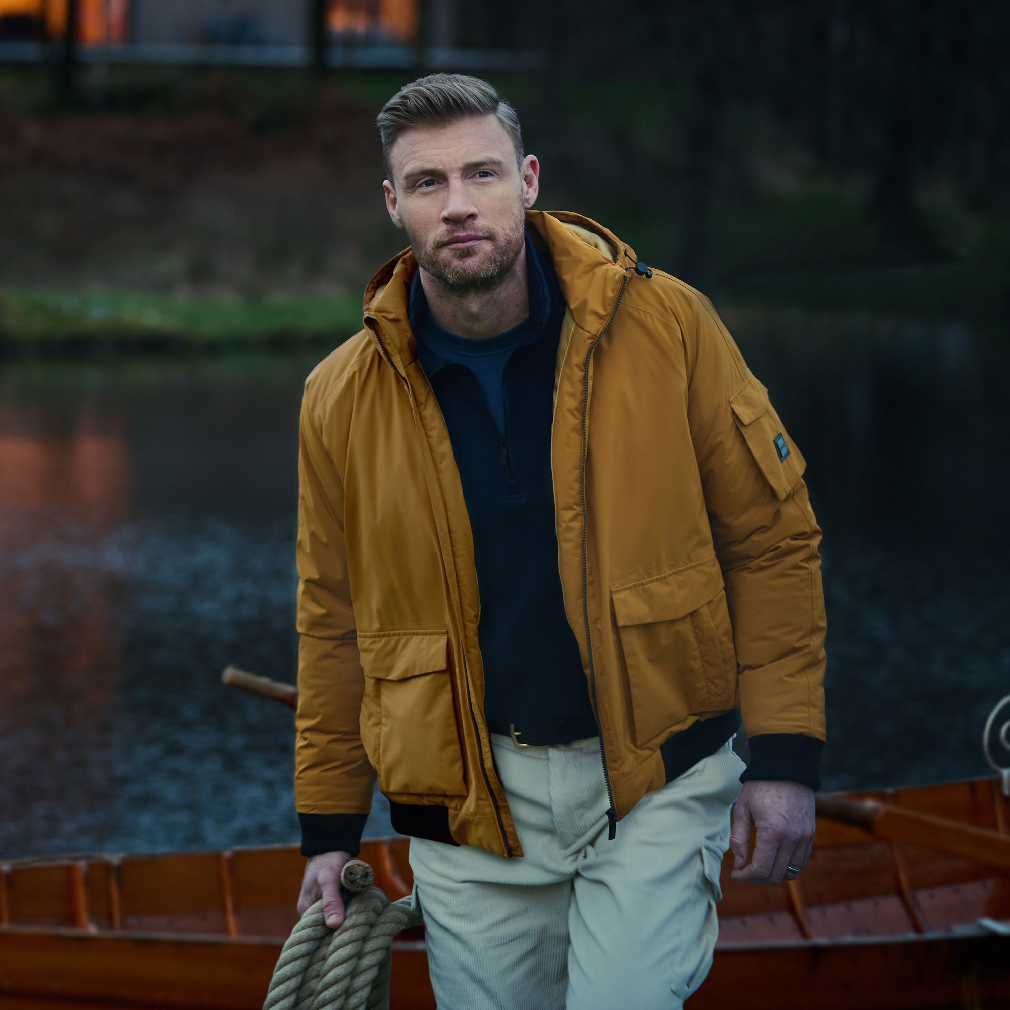 Freddie Flintoff Collection - Faizan Waterproof Jacket | Cathay Spice