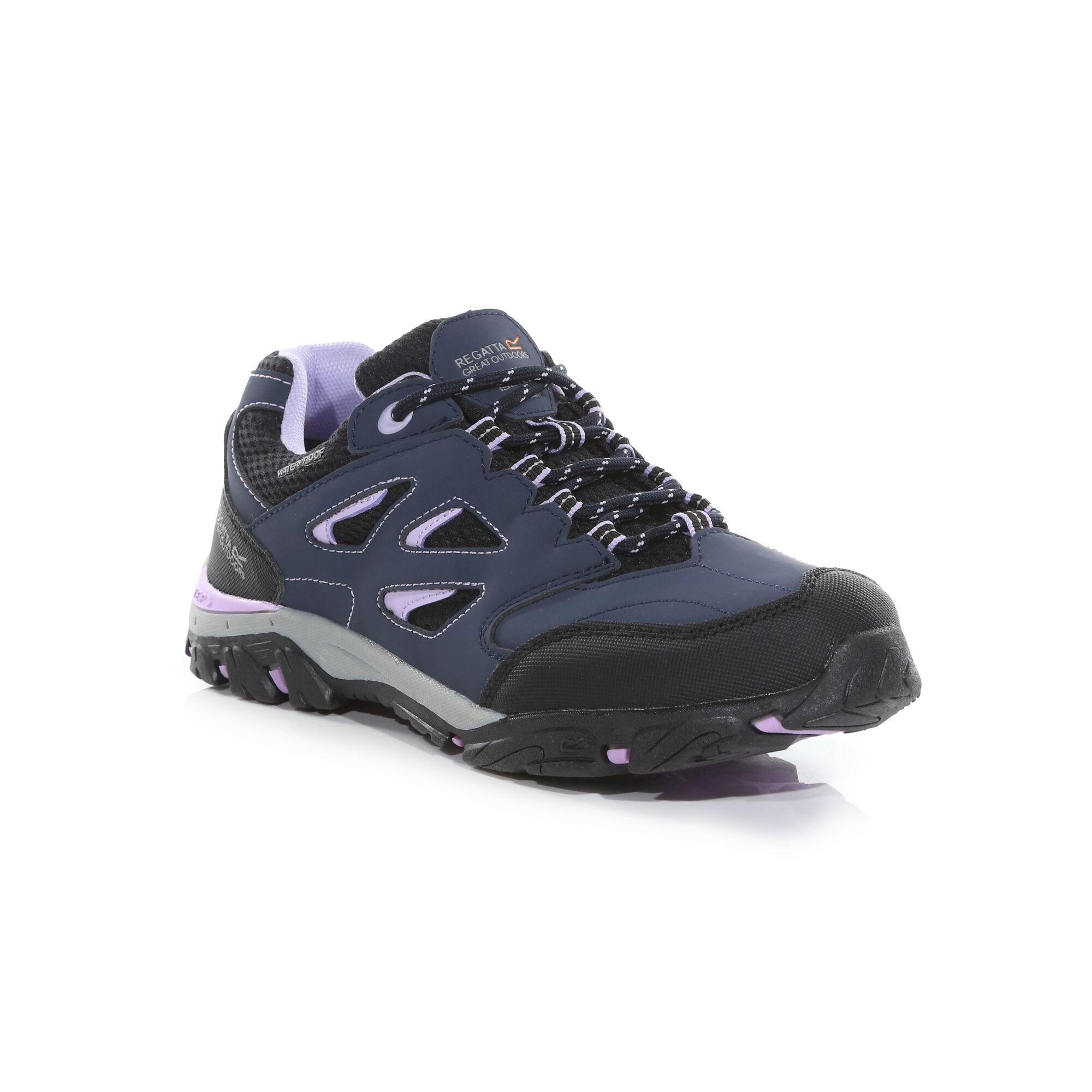 Kids' Holcombe Waterproof Low Walking Shoes | Navy Blazer Lilac