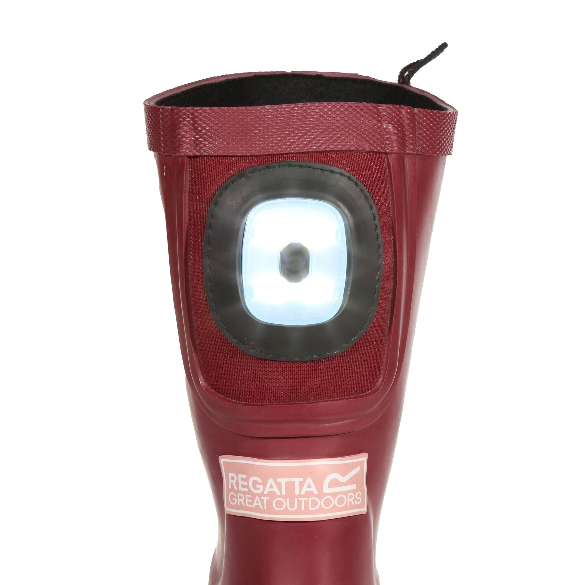 Kids' Fairweather Shine Brite Light Wellies | Dark Pimento Peony Pink