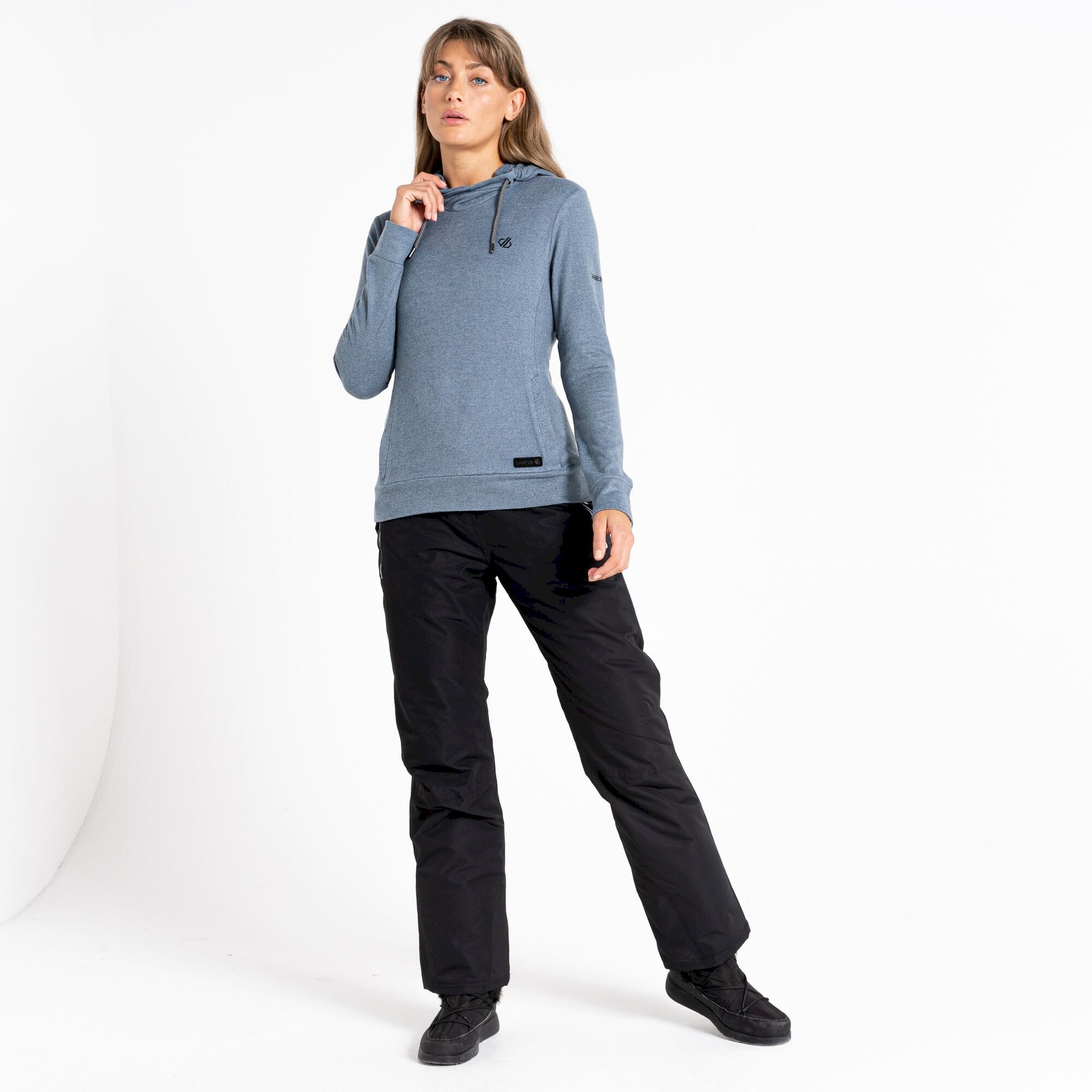 Dare 2b - Women's Out & Out Overhead Hooded Fleece | Orion Grey Marl
