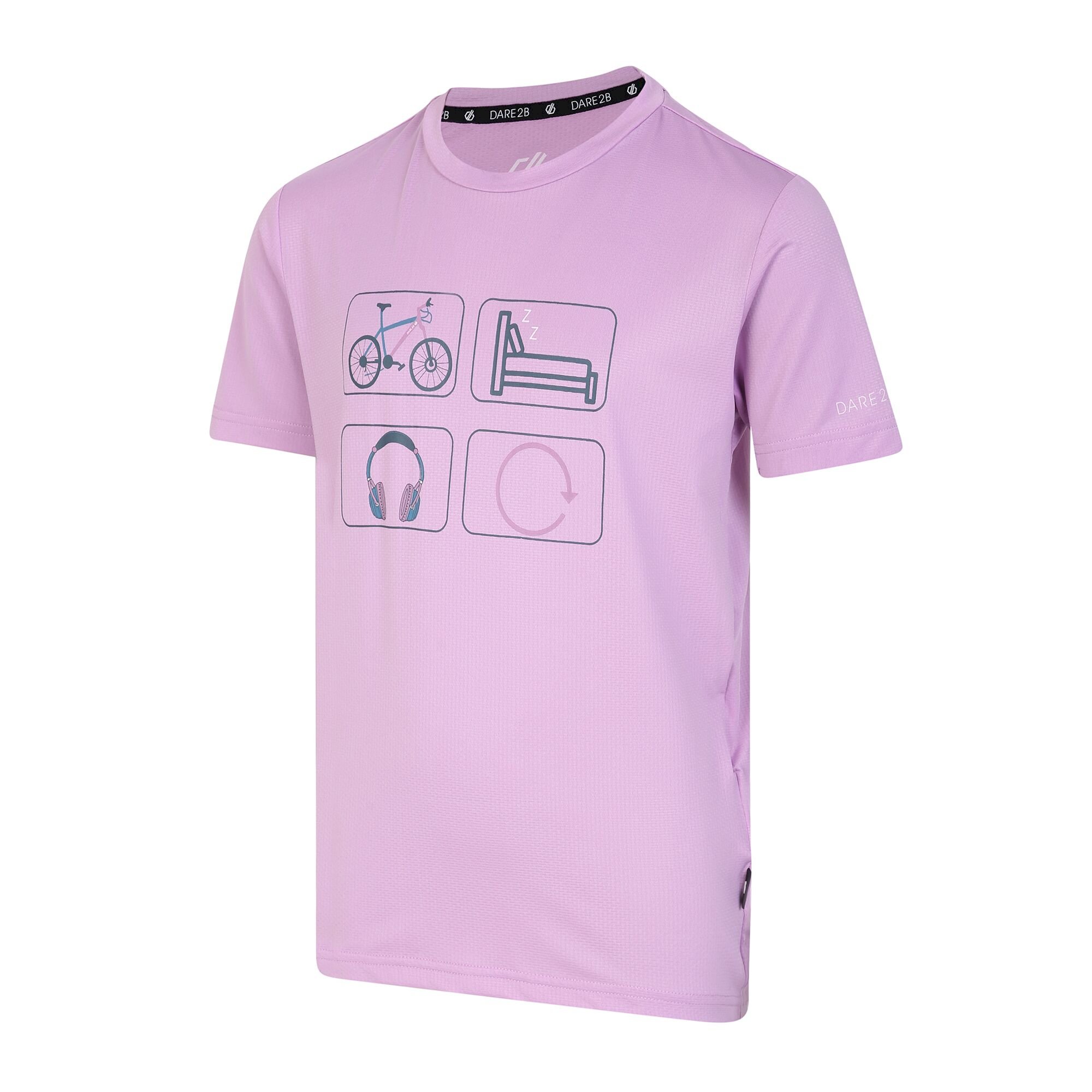 Dare 2b - Kids' Rightful Recycled Graphic Tee | Lupine Lavender