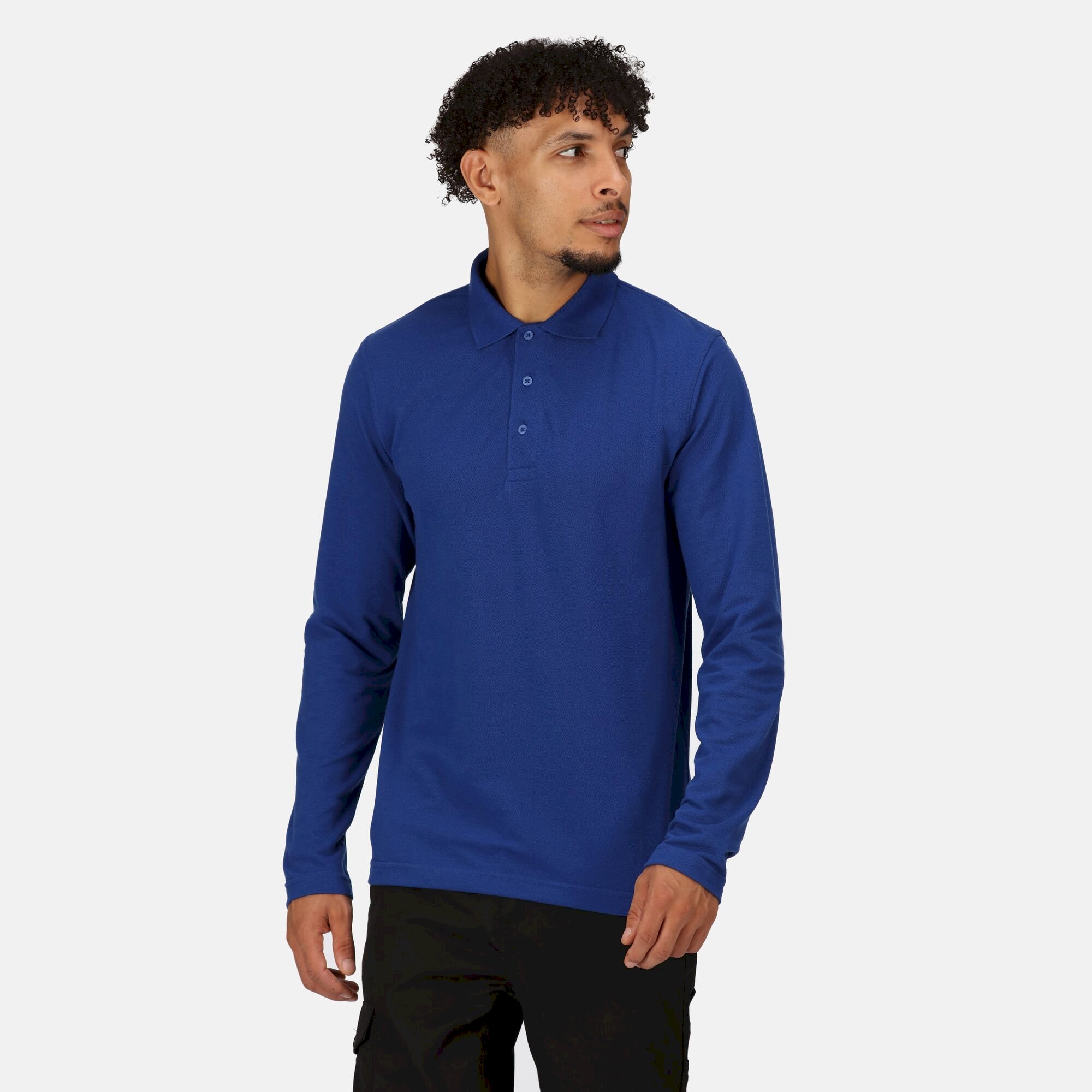 Men's 65/35 LS Polo Top | New Royal