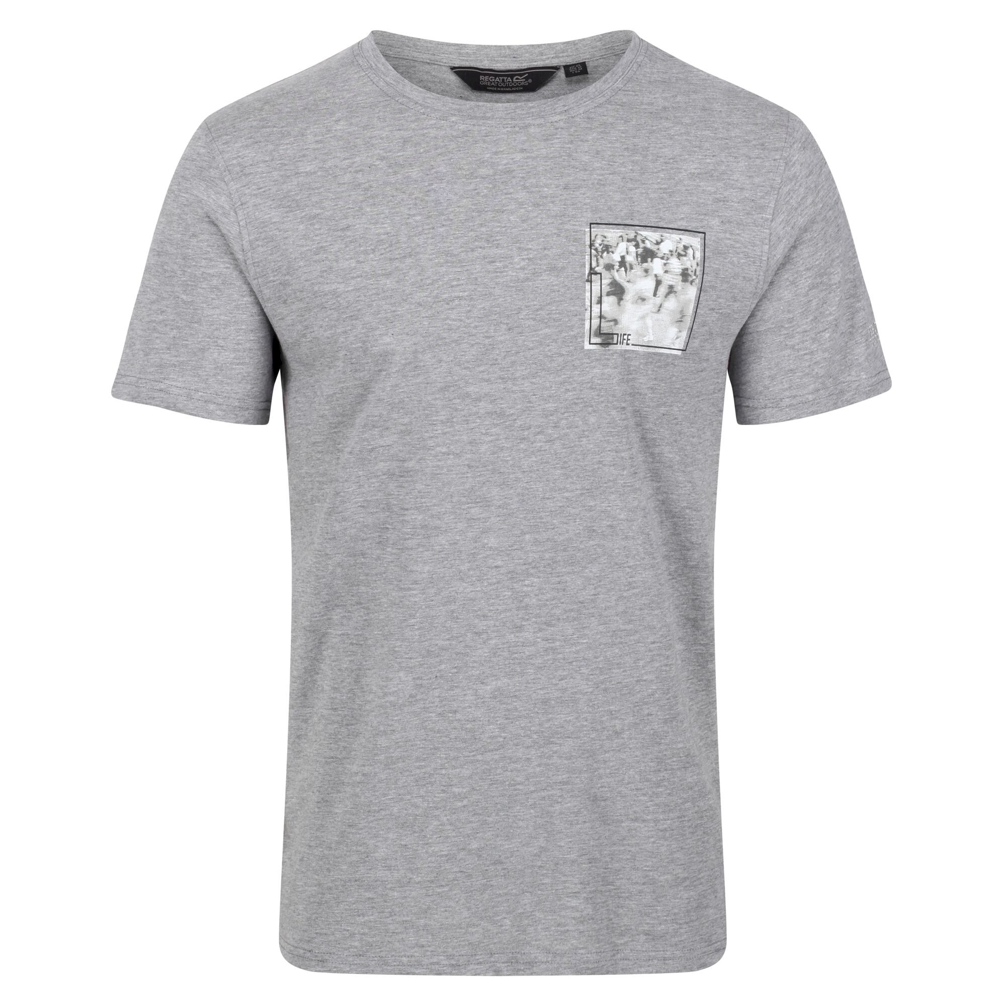 Men's Cline VI Cotton T-Shirt | Silver Grey Marl
