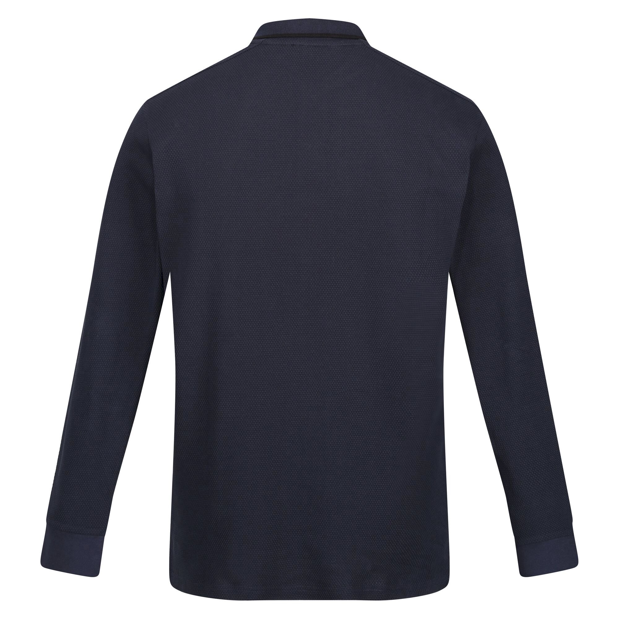 Men's Leaonzo Long Sleeved Polo Shirt | Navy Black