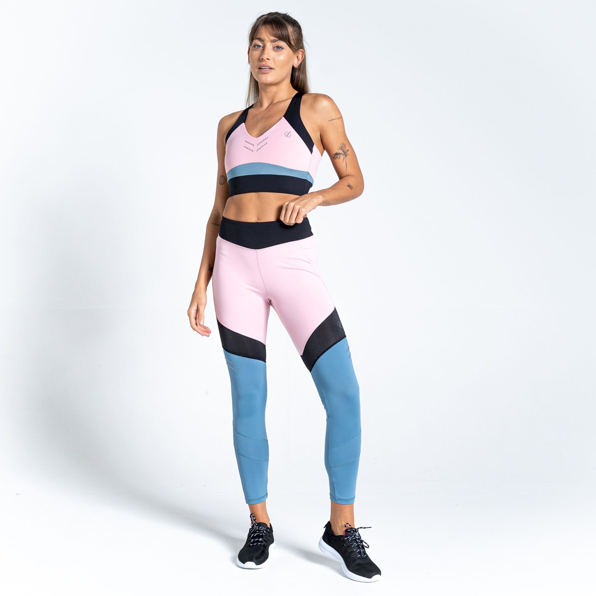 Dare 2b - Women's Crystallize Recycled Sports Bra | Powder Pink Bluestone