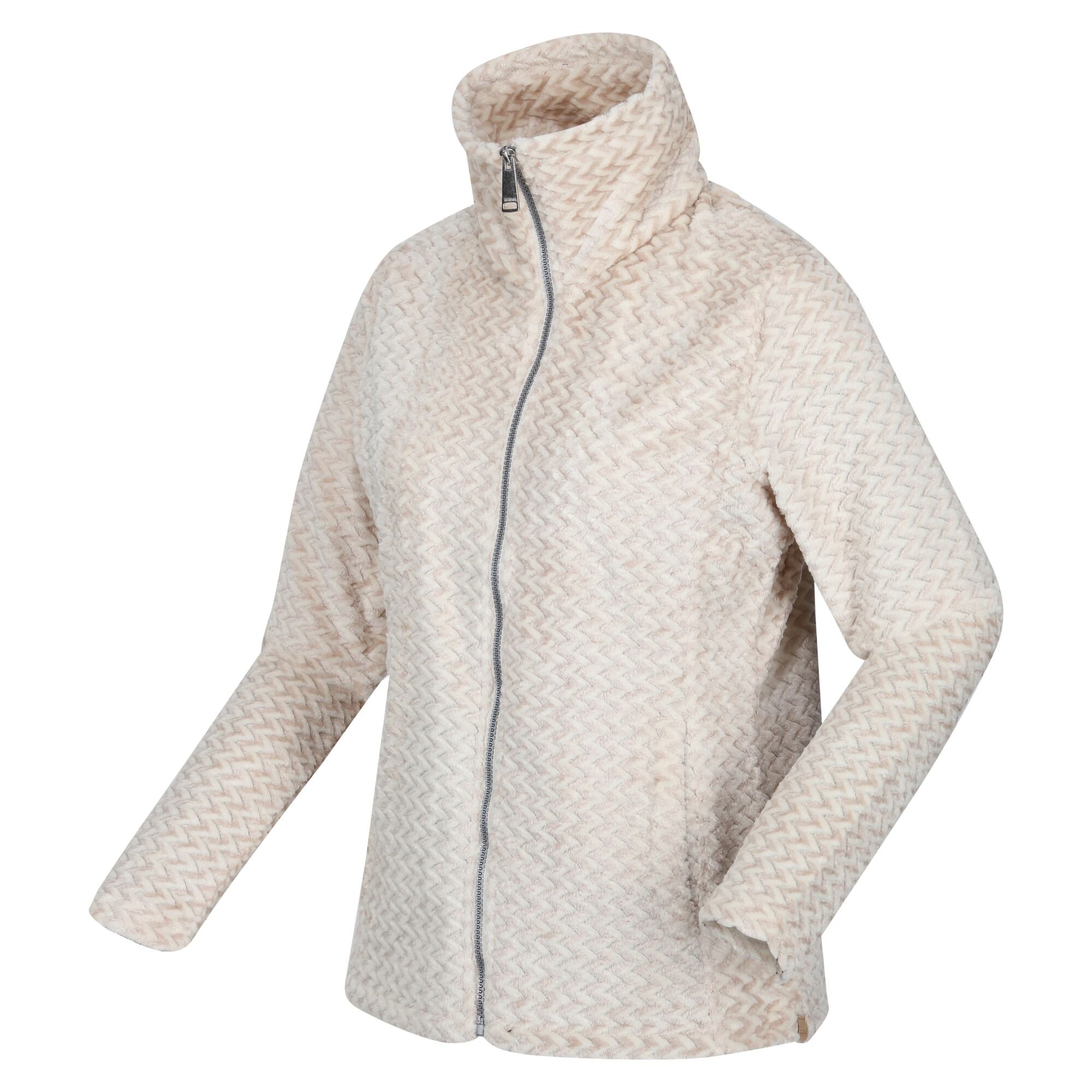 Women's Heloise Full Zip Fleece | Light Vanilla Plait