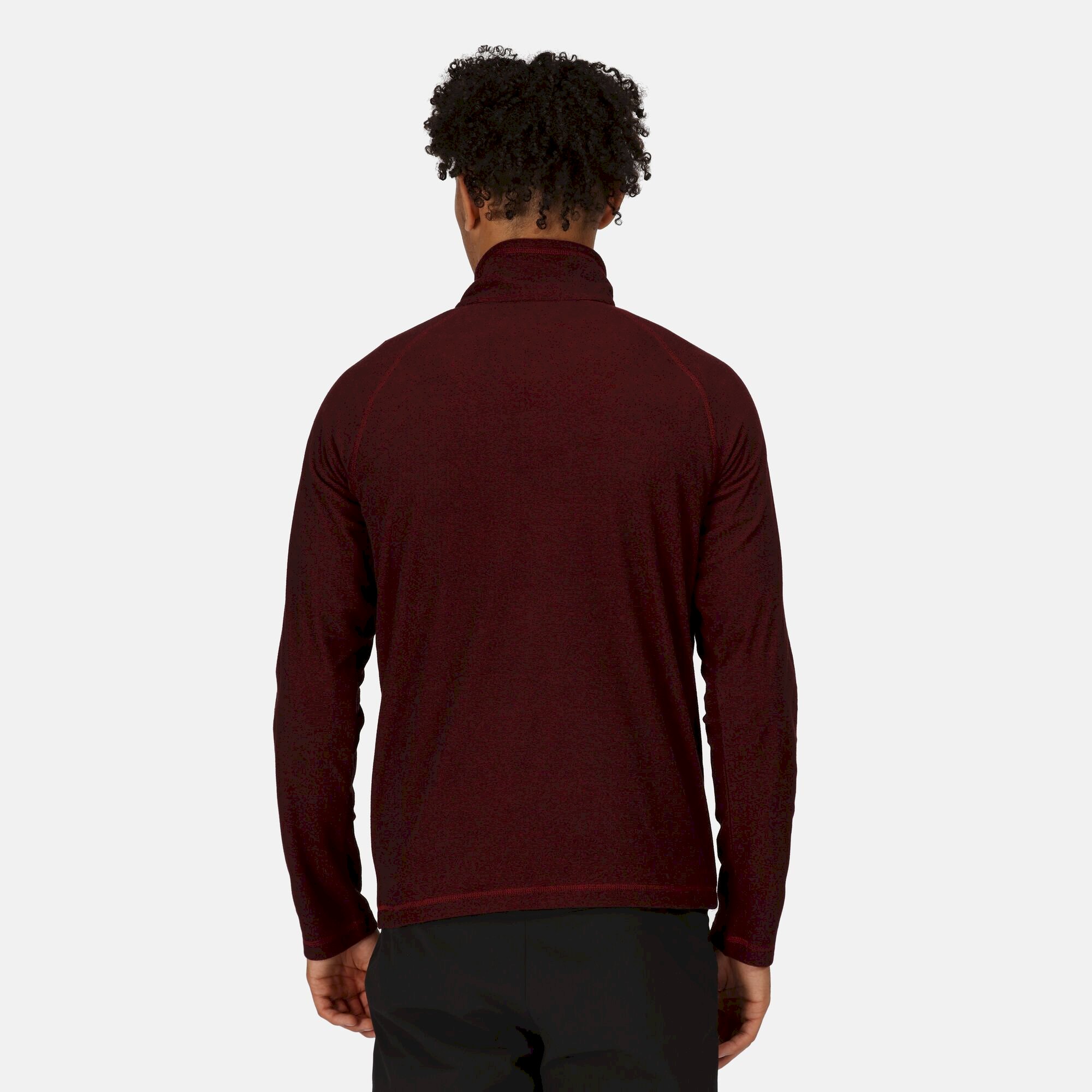 Men's Montes Lightweight Half Zip Fleece | Dark Red Cabern