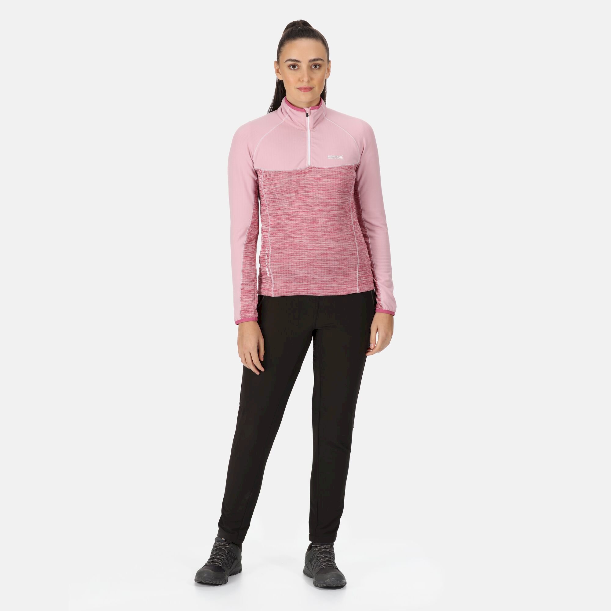 Women's Hepley Lightweight Half Zip Fleece | Fragrant Lilac Violet Marl