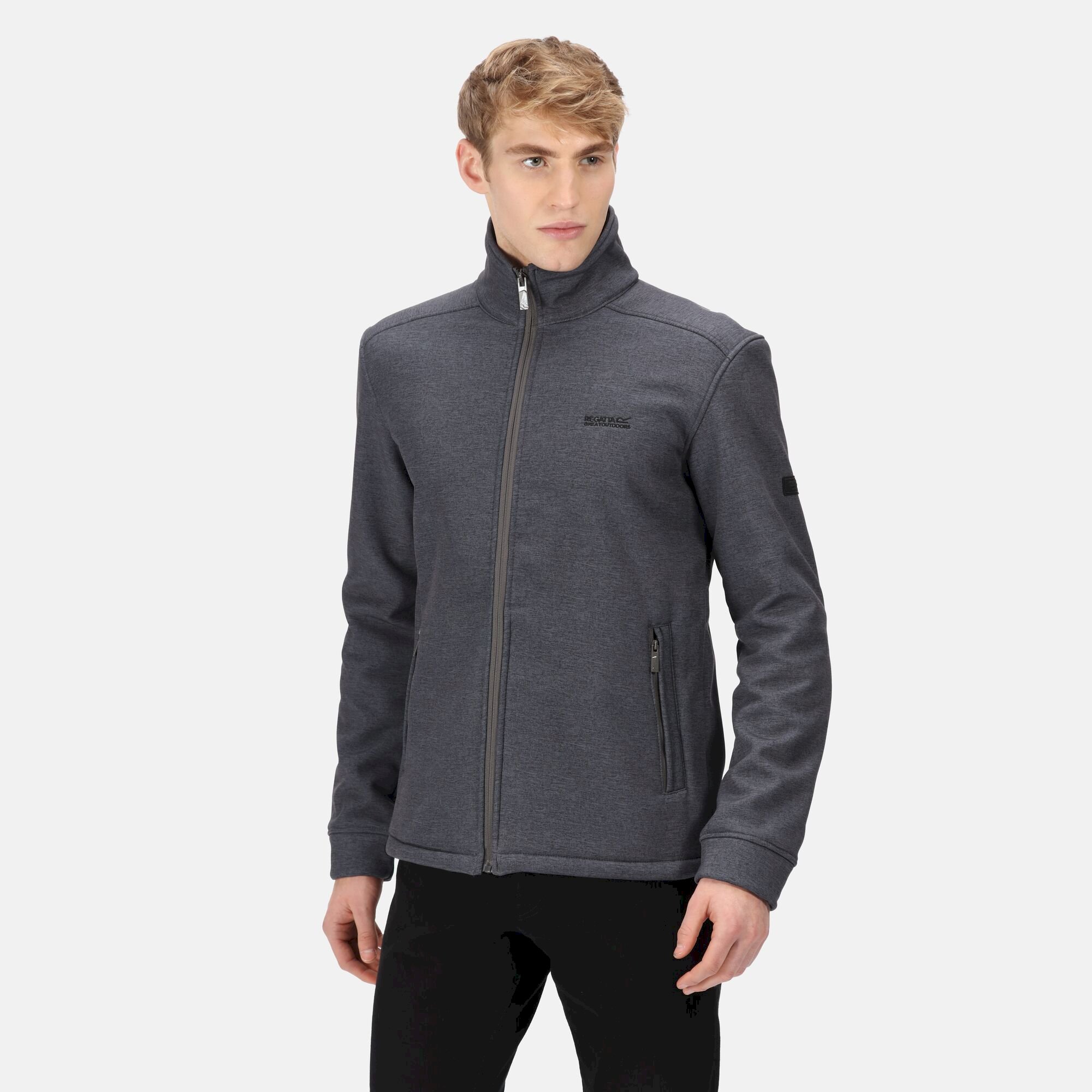 Men's Caelum Softshell Jacket | Dark Grey Marl