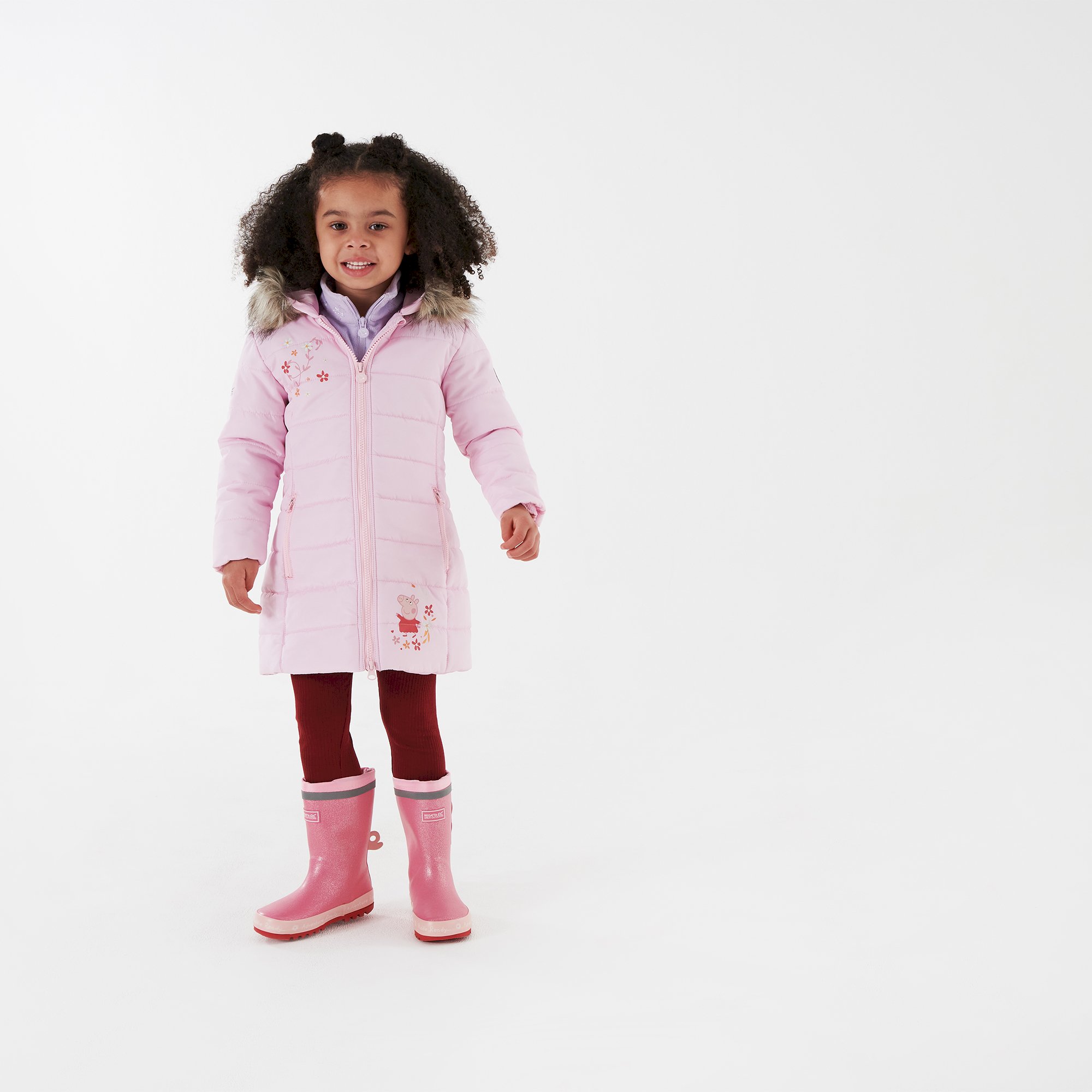 Girls' Peppa Padded Jacket | Pink Mist