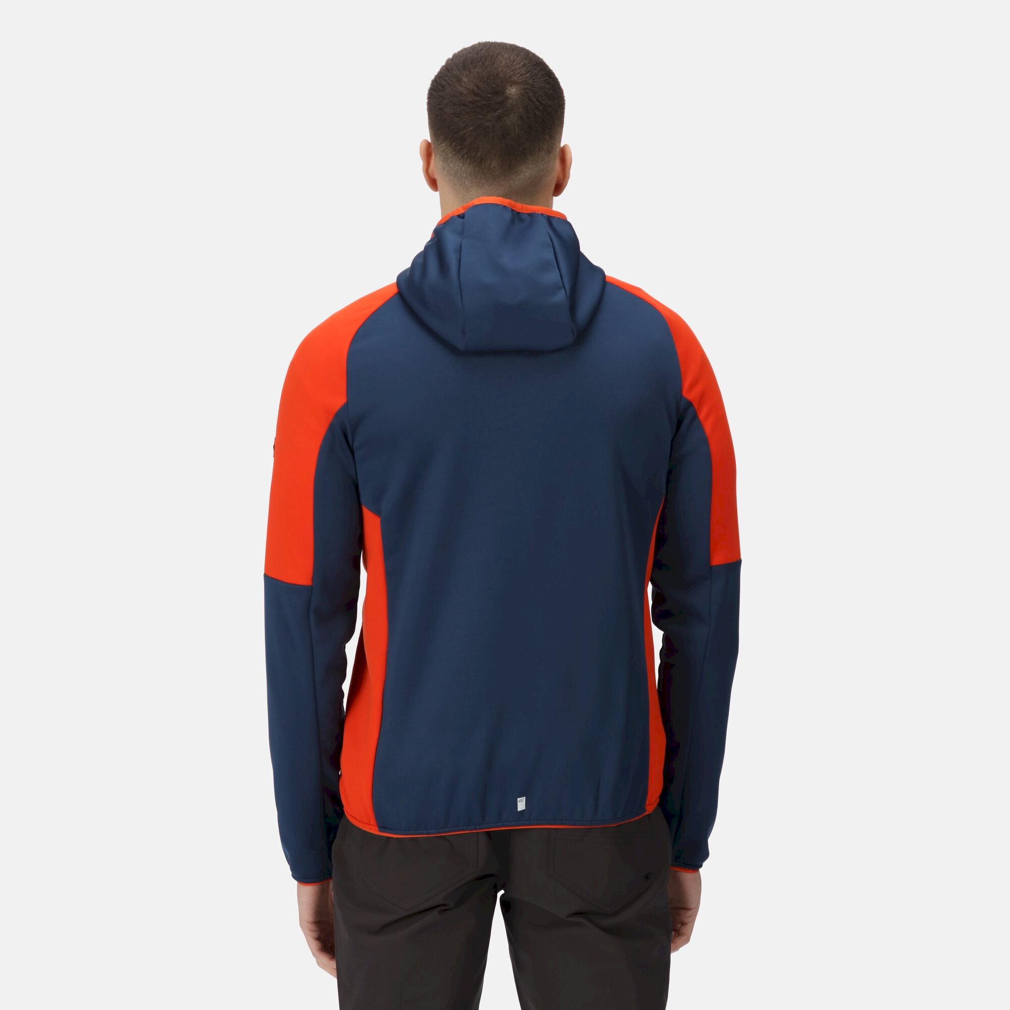 Men's Attare Softshell Hooded Jacket | Admiral Blue Pacific Green