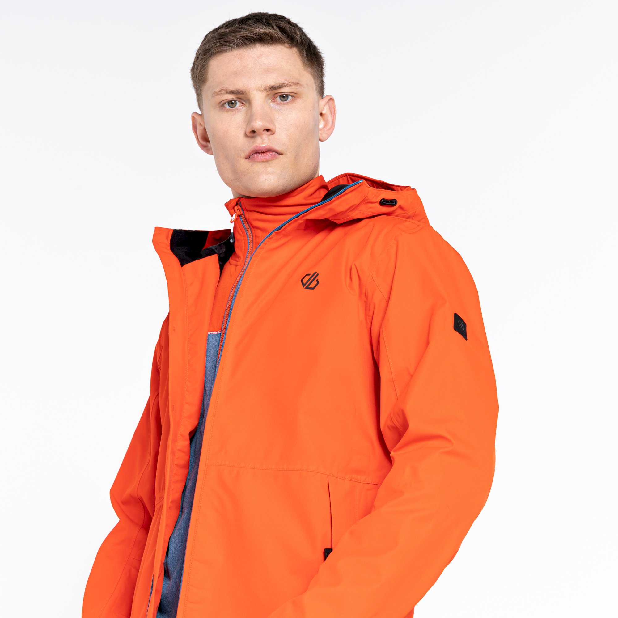 Dare 2b - Men's Stay Ready Recycled Waterproof Jacket | Burnt Salmon