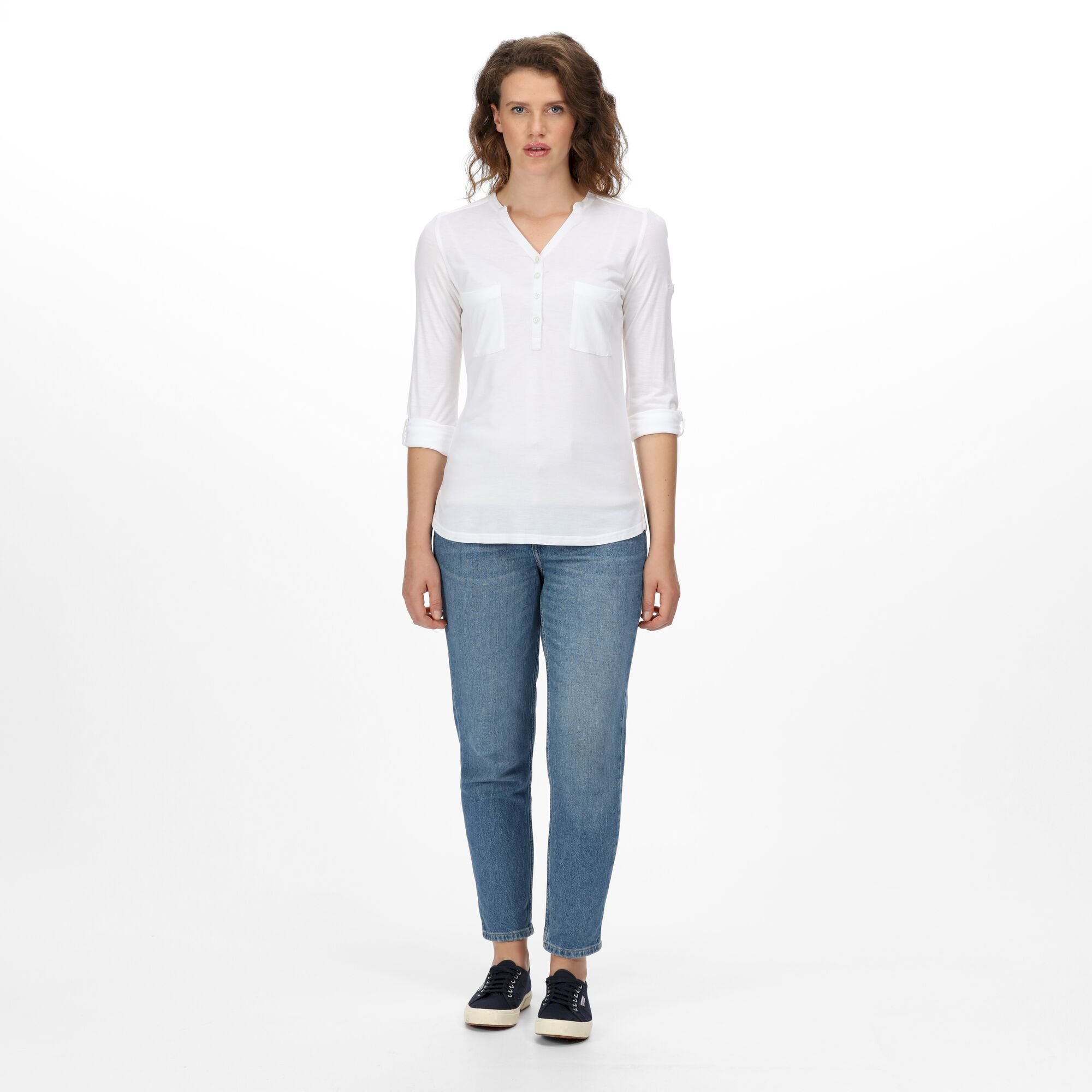Women's Fflur II 3/4 Sleeve Shirt | White