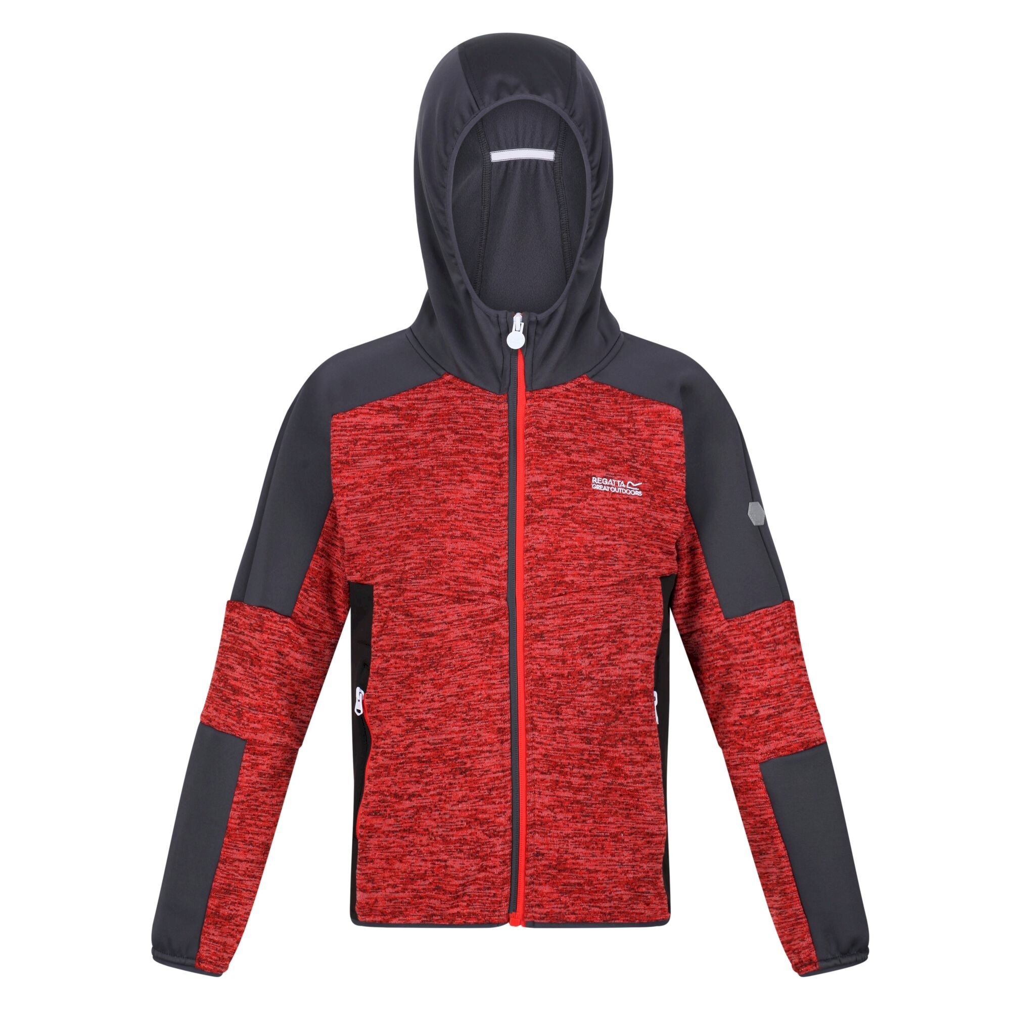 Kids' Dissolver V Full Zip Fleece | Fiery Red India Grey Black