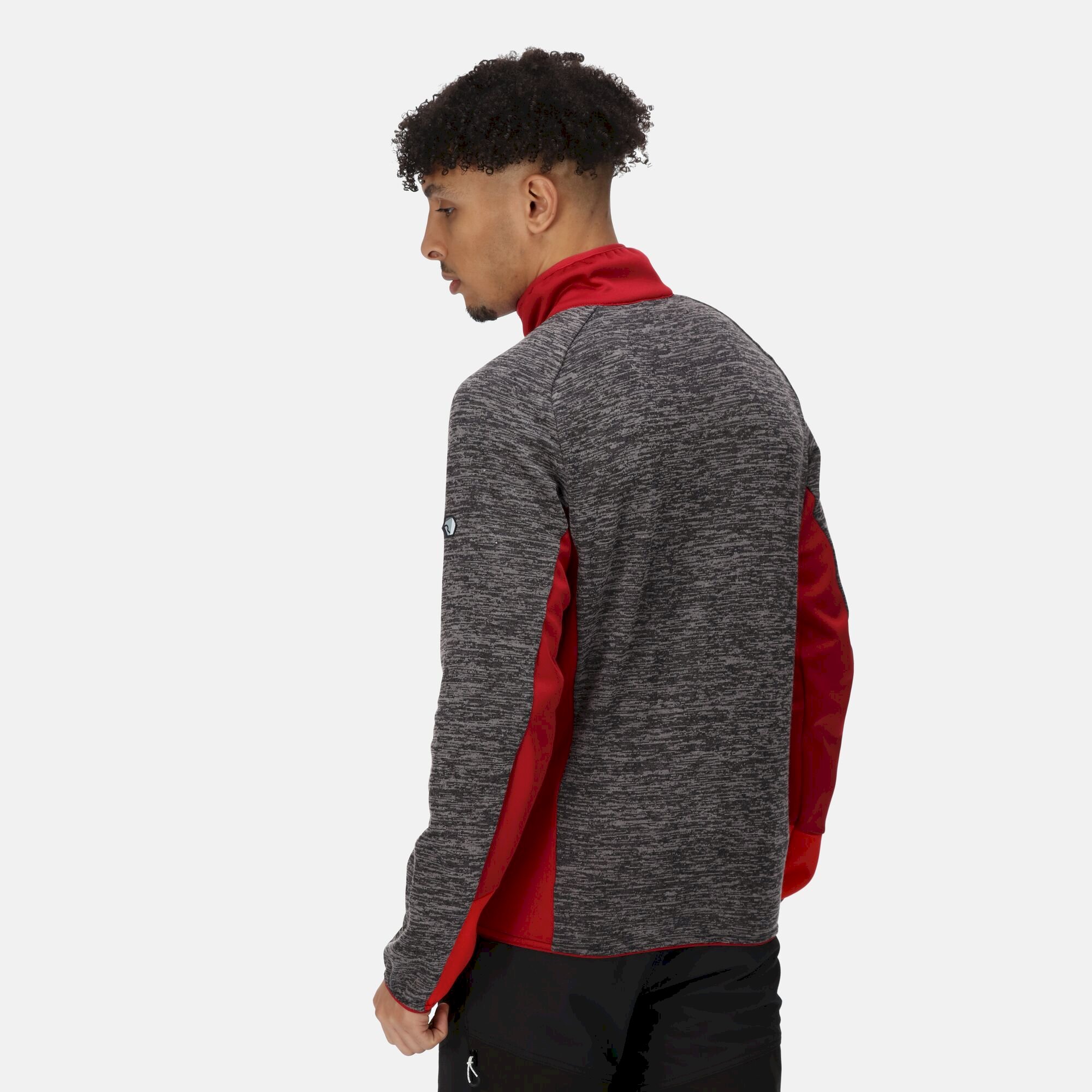 Men's Coladane IV Full Zip Fleece | Dark Grey Chinese Red