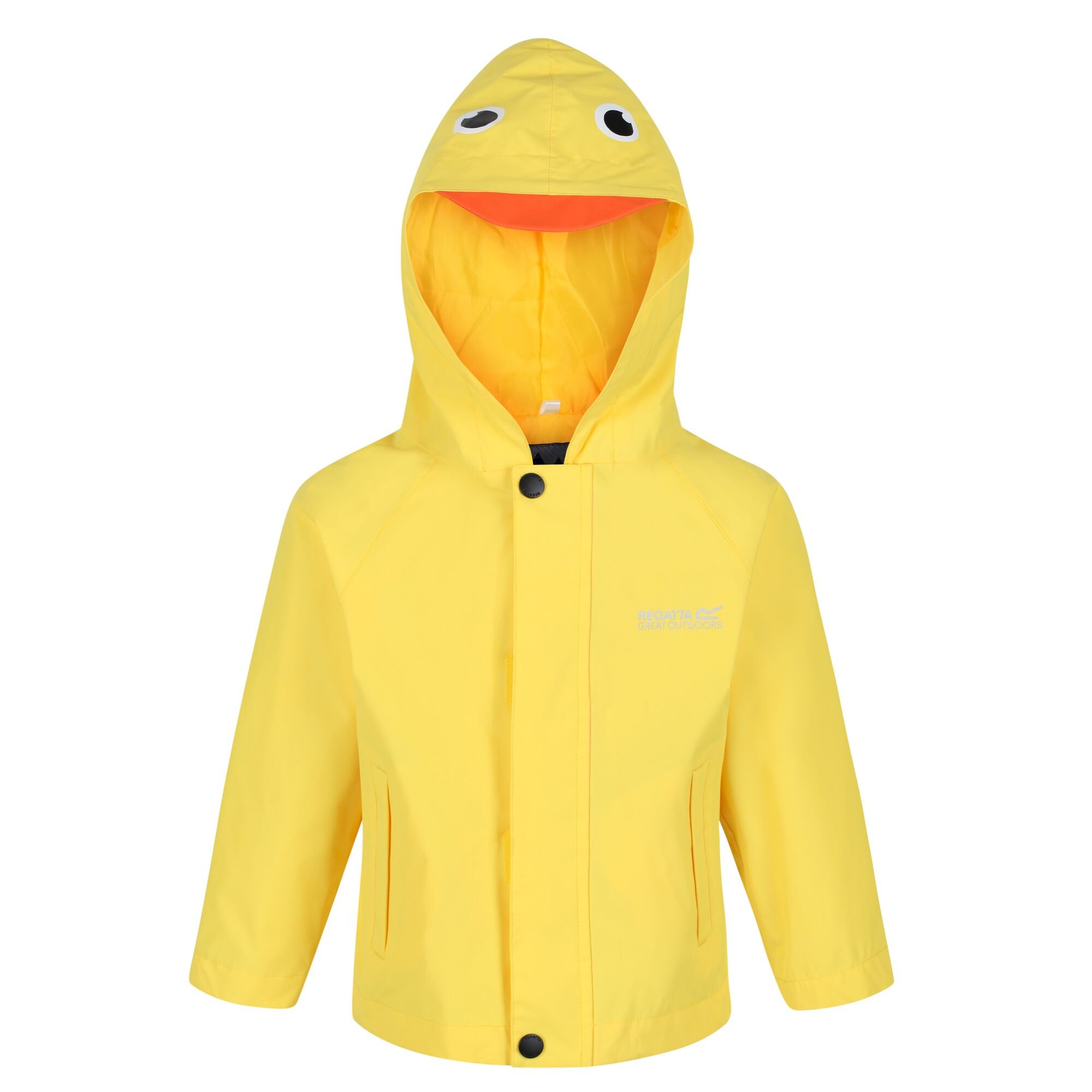 Kids' Animal Print Waterproof Jacket | Bright Yellow Duck