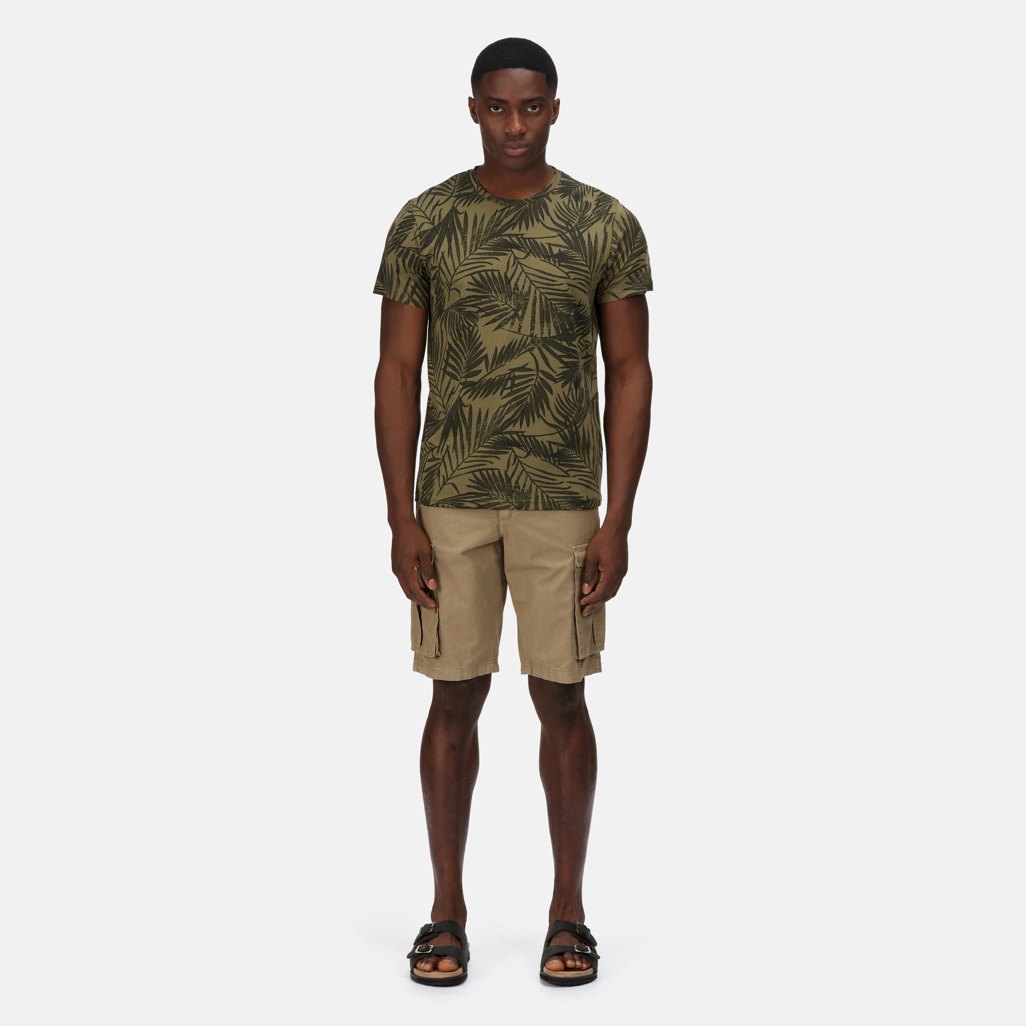 Men's Cline VI Cotton T-Shirt | Capulet Leaf Print
