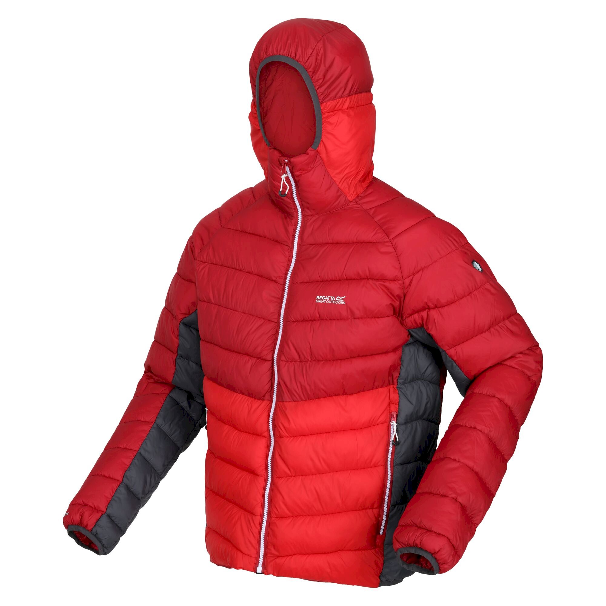 Men's Harrock Hooded Puffer Jacket | Dark Red Chinese Red