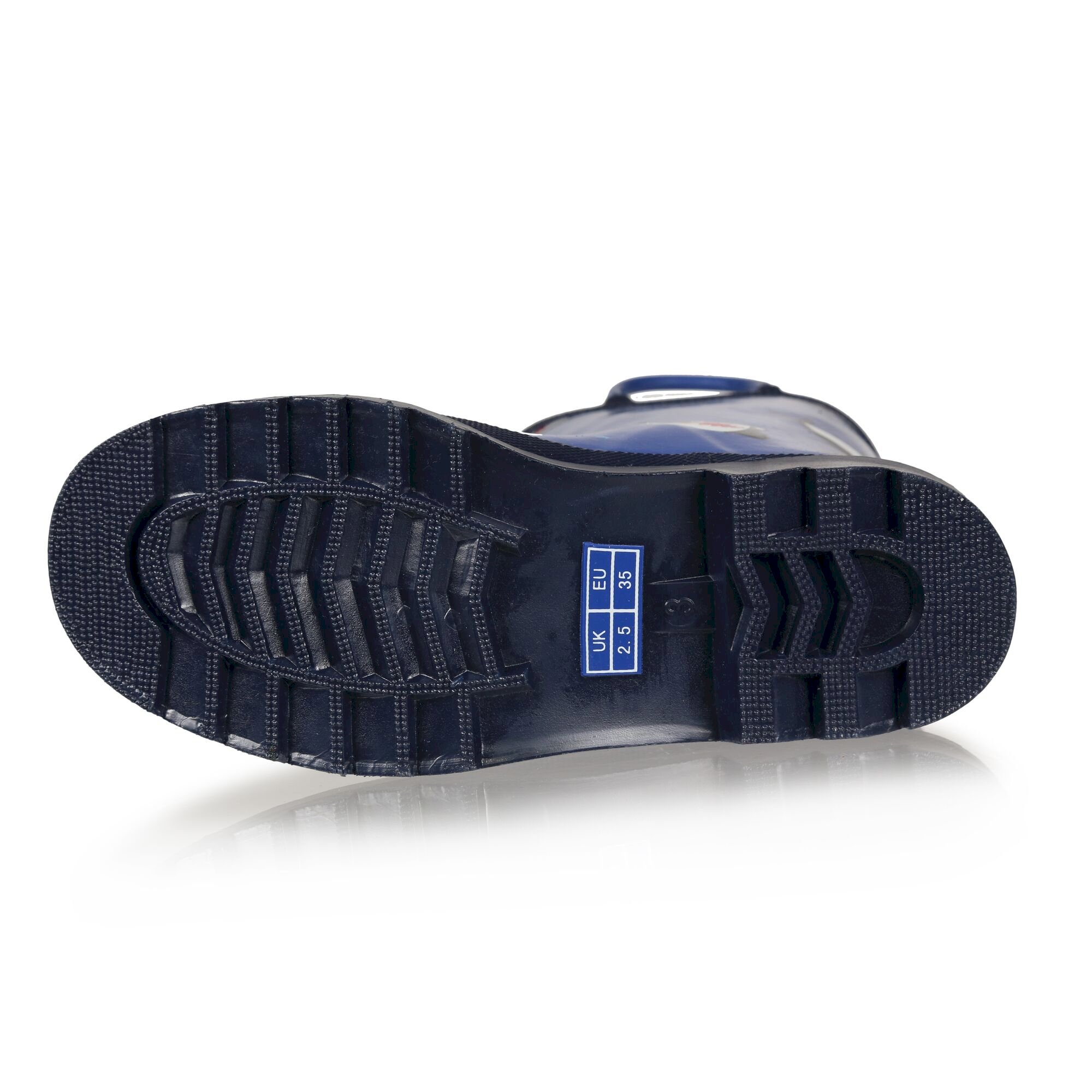 Kids Minnow Printed Wellies | Shark Nautical Blue