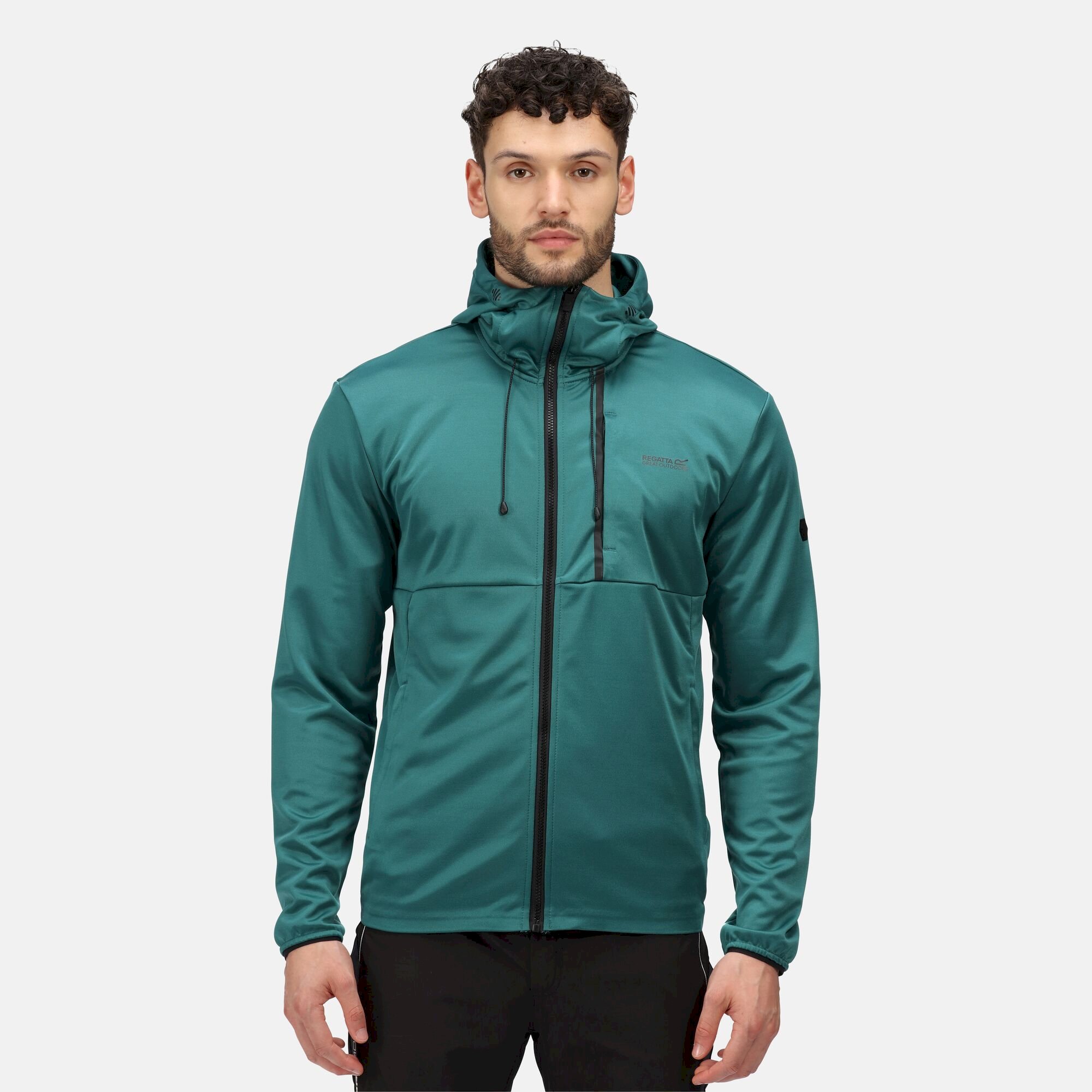 Men's Boyare Full Zip Hoody | Pacific Green