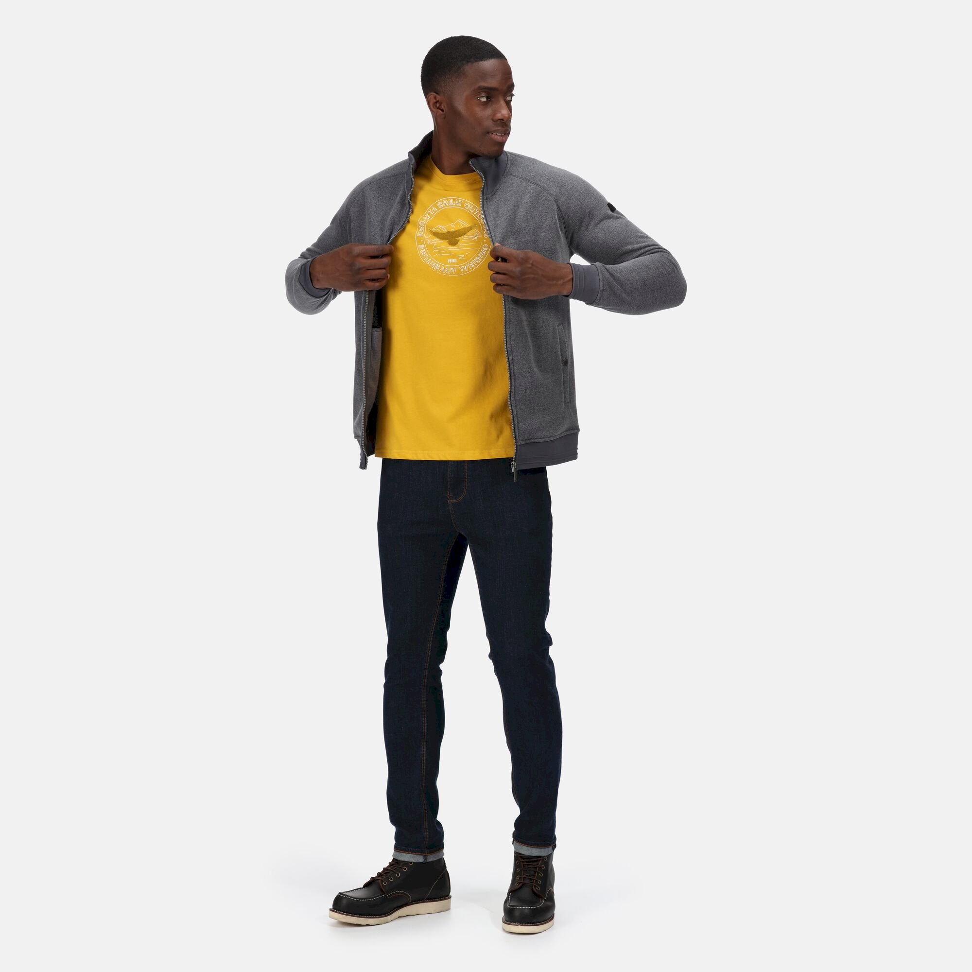 Men's Ivano Full Zip Fleece | India Grey Marl