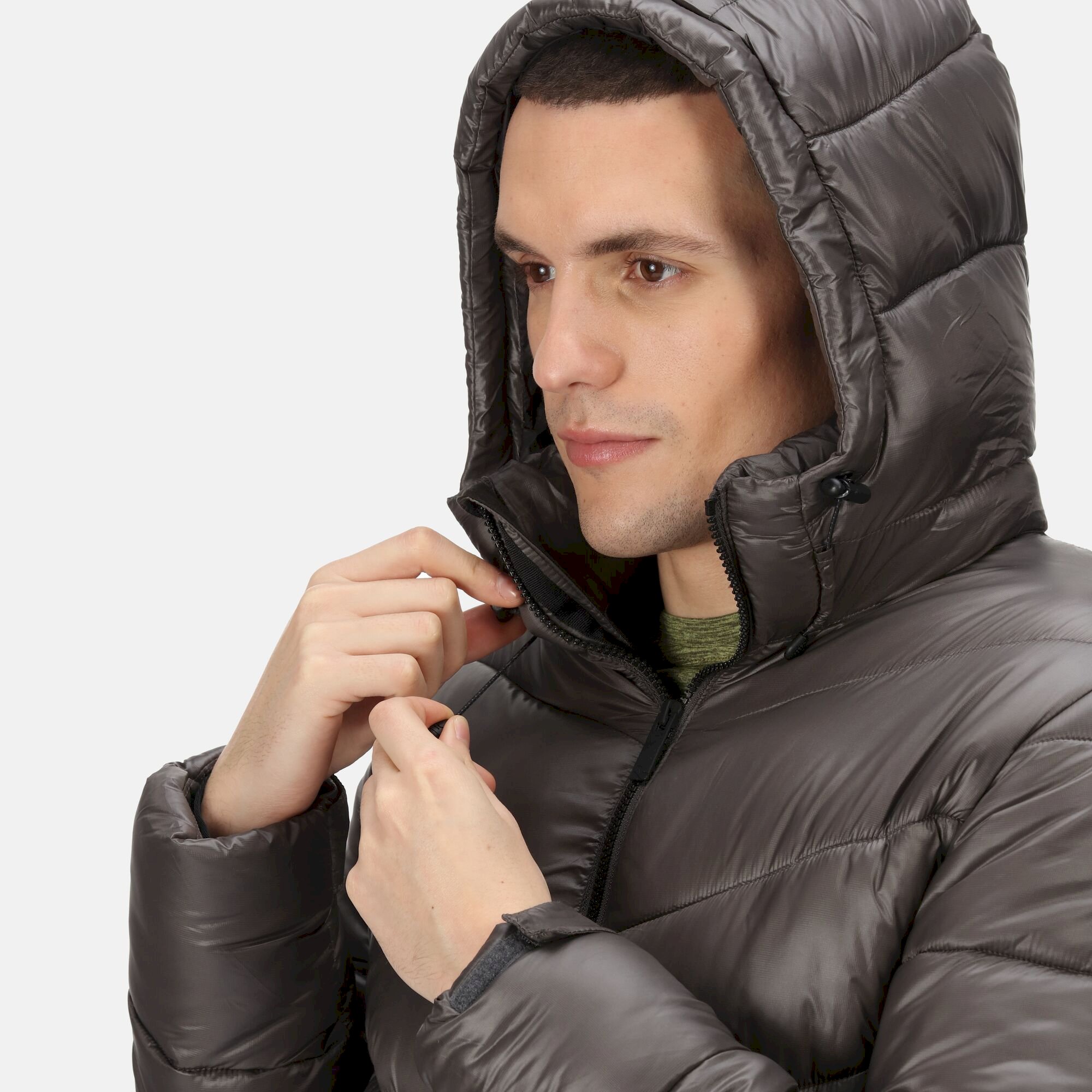 Men's Toploft II Hooded Puffer Jacket | Dark Grey