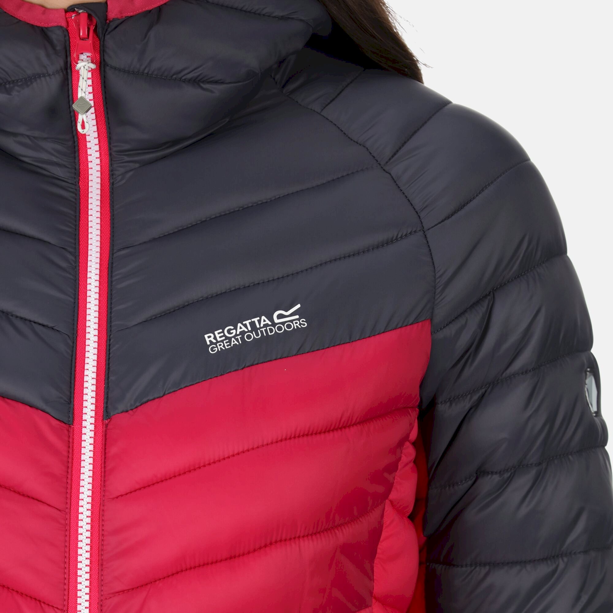 Women's Harrock Lightweight Puffer Jacket | Seal Grey Berry Pink Pink Potion
