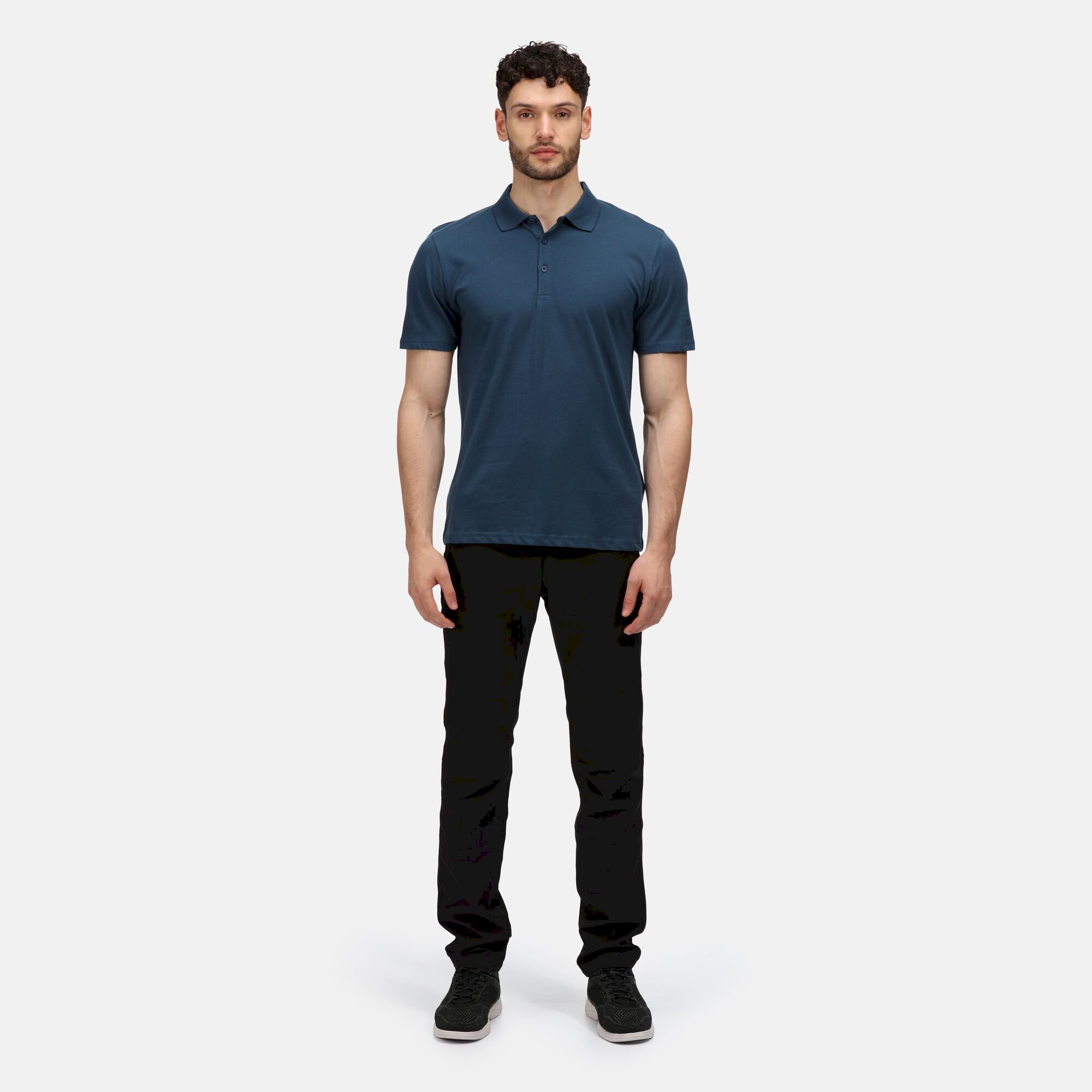 Men's Sinton Lightweight Polo Shirt | Moonlight Denim