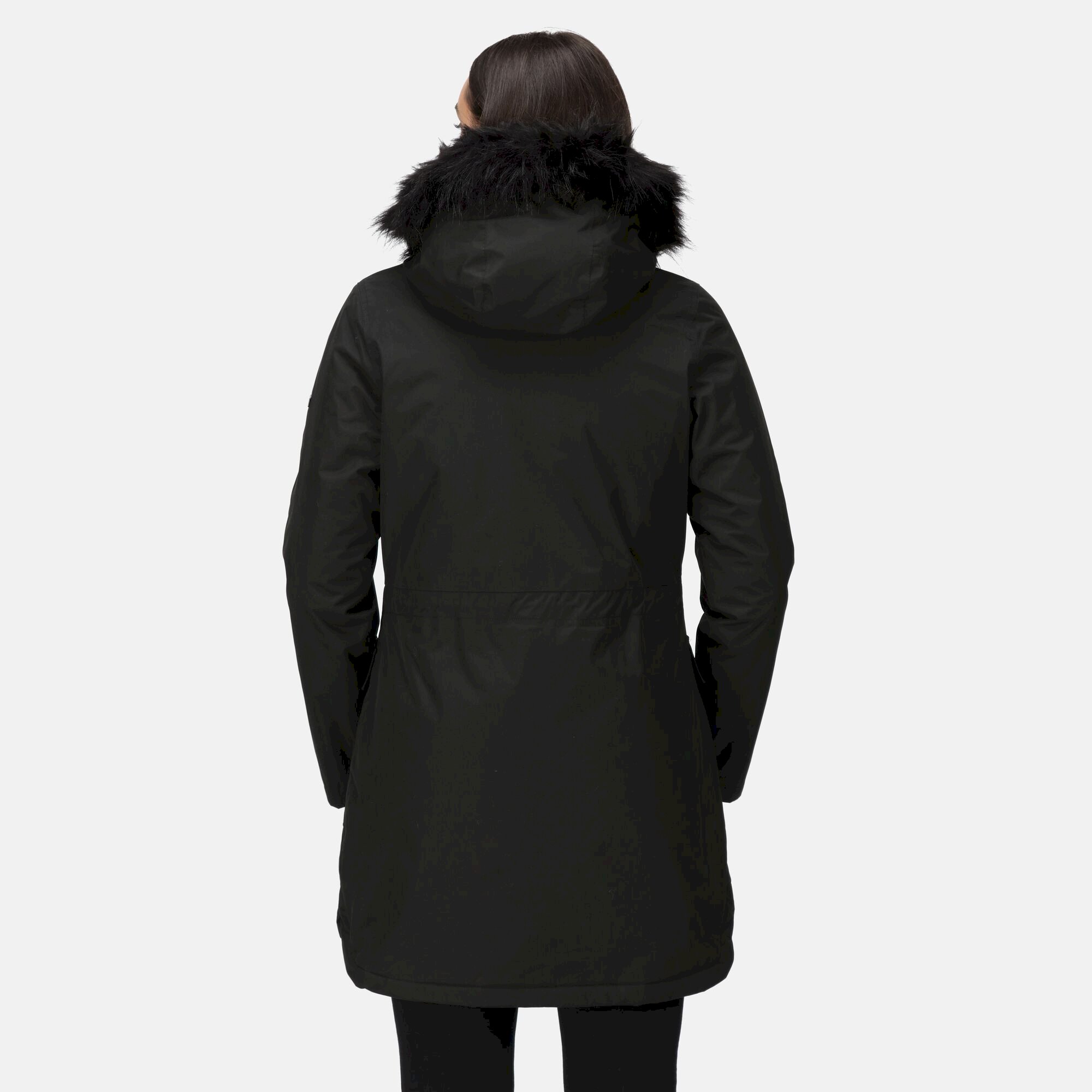 Women's Sabinka Fur Trim Parka Jacket | Black