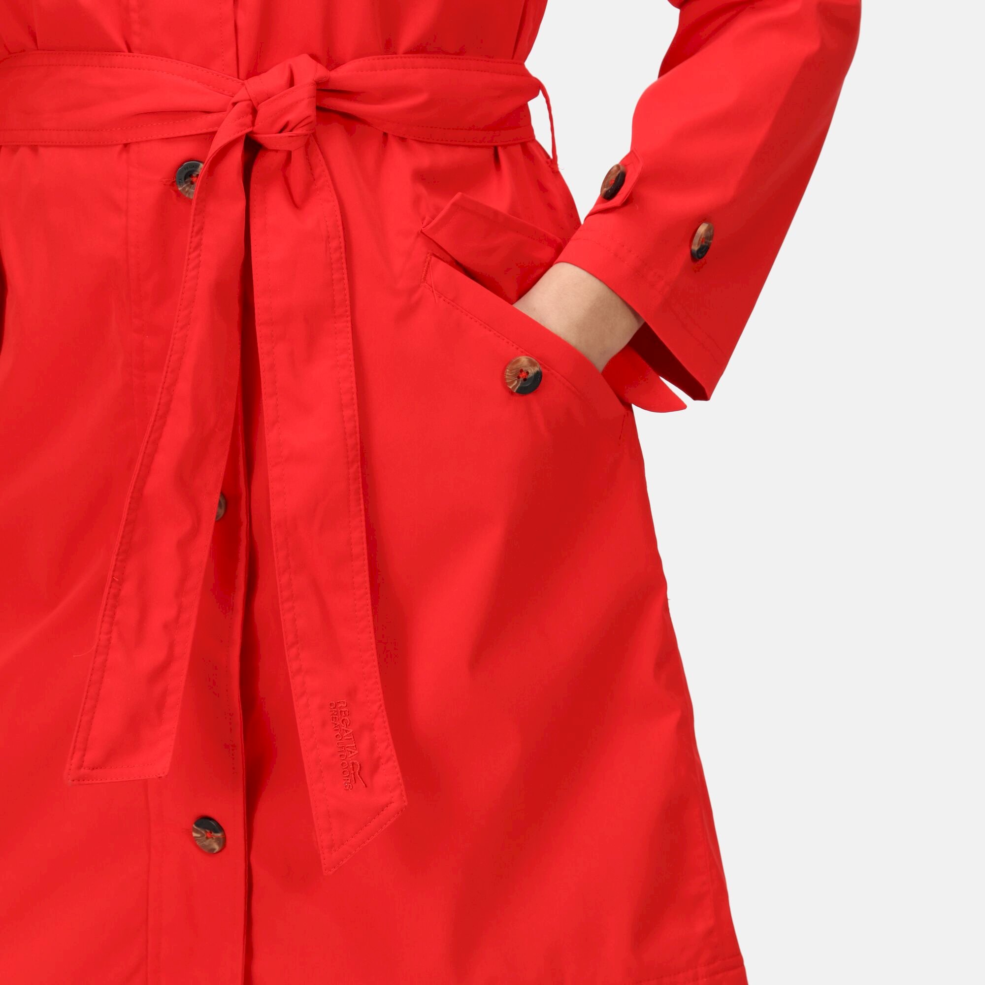 Women's Madalyn Waterproof Trench Coat | Code Red