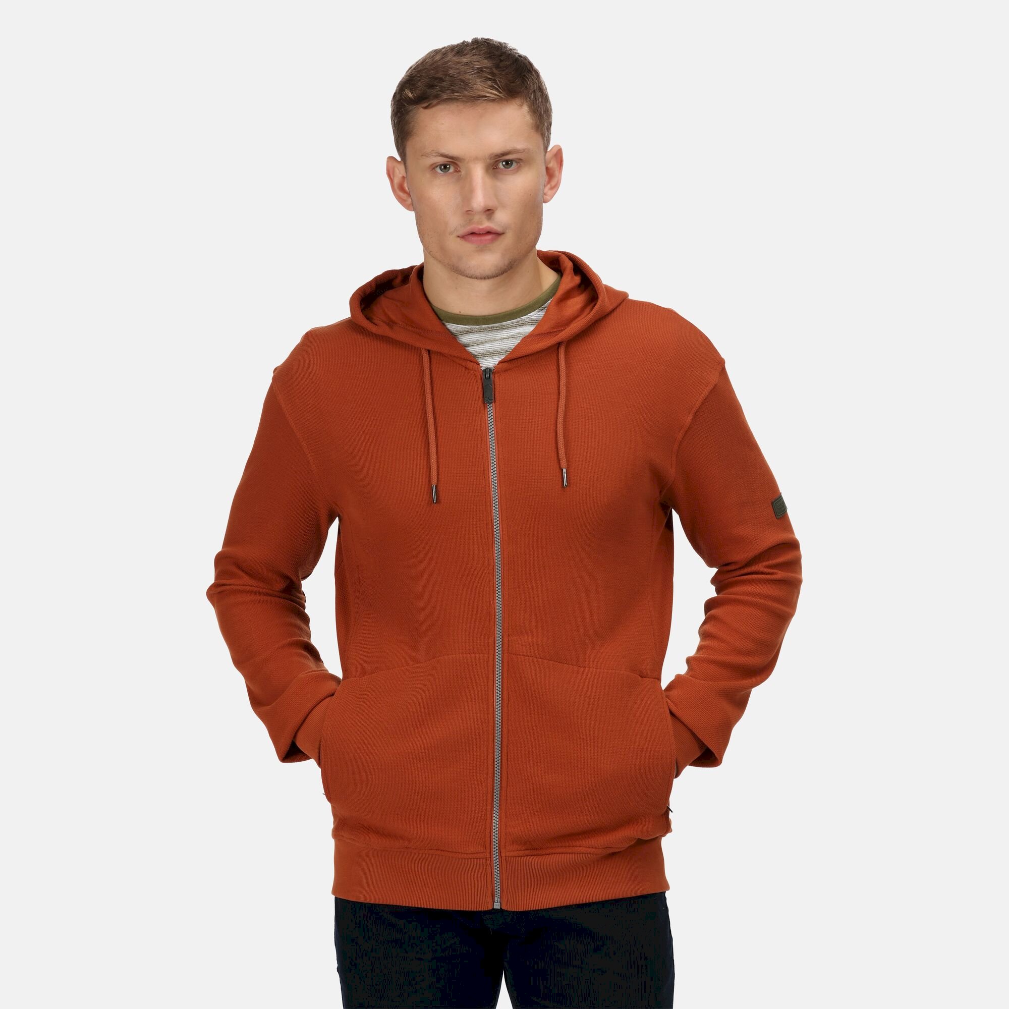 Men's Lyman Full Zip Hooded Fleece | Gingerbread