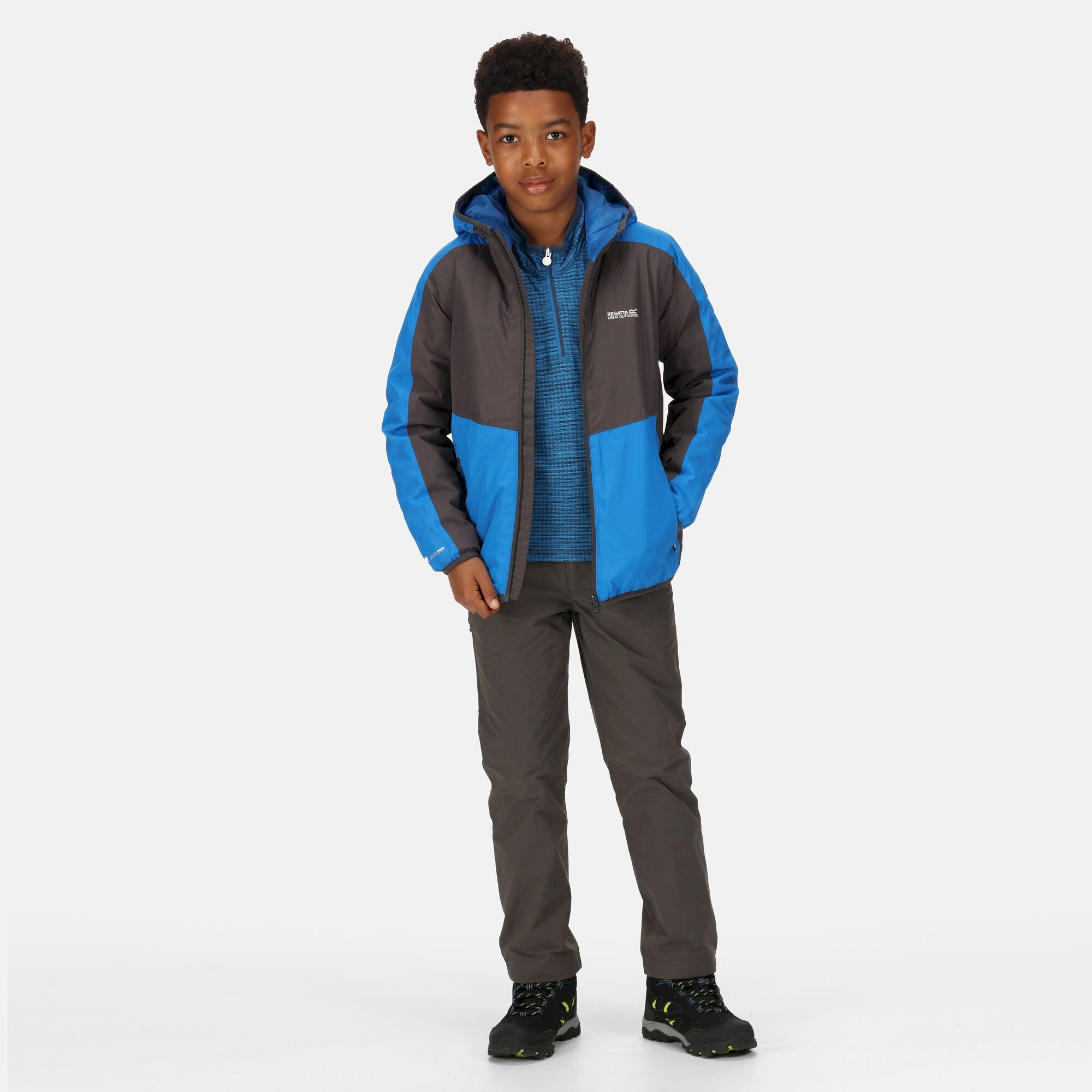 Kids' Volcanics VI Waterproof Jacket | Skydiver Blue Dark GreyAdmiral Blue