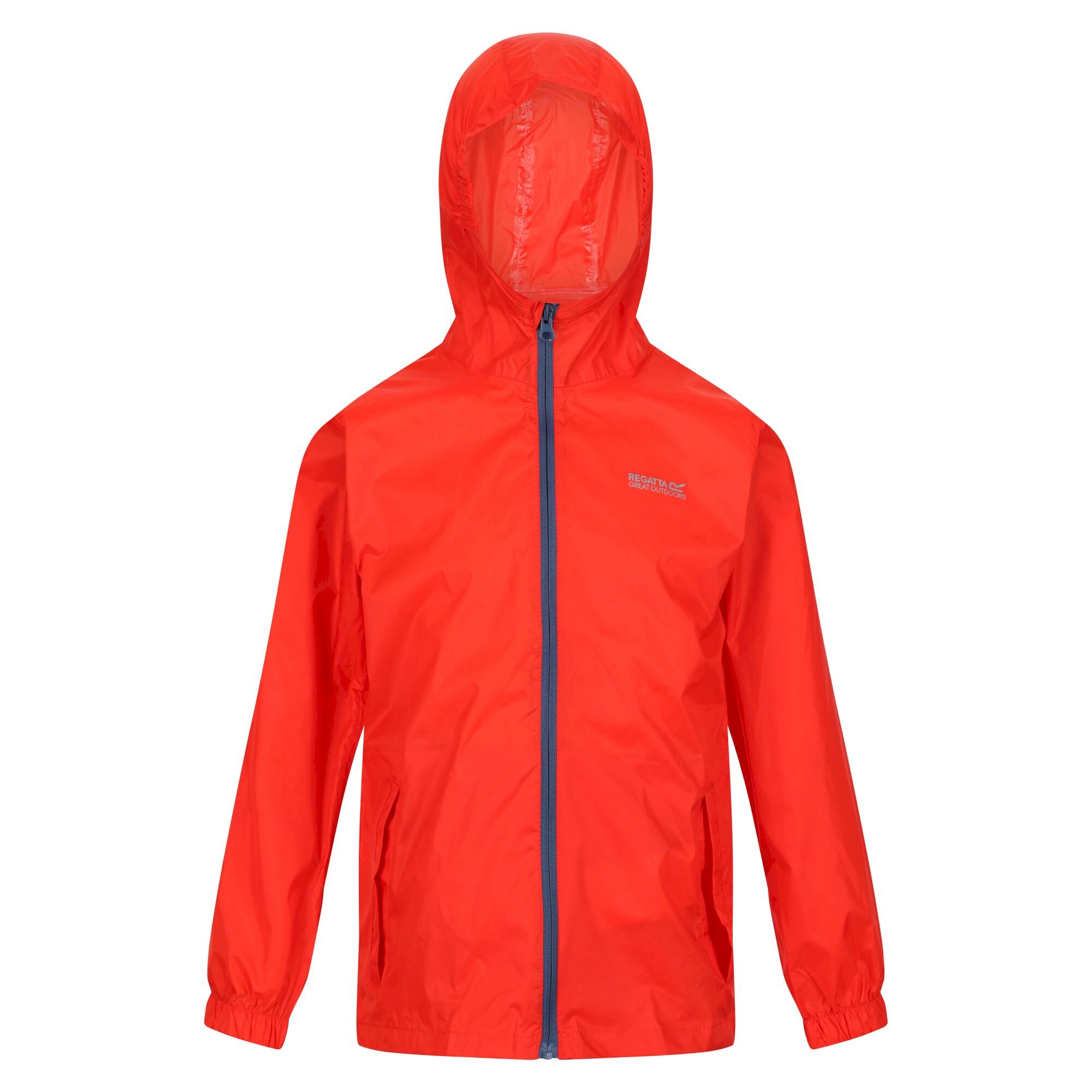 Kids' Pack It Waterproof Packaway Jacket | Fiery Red