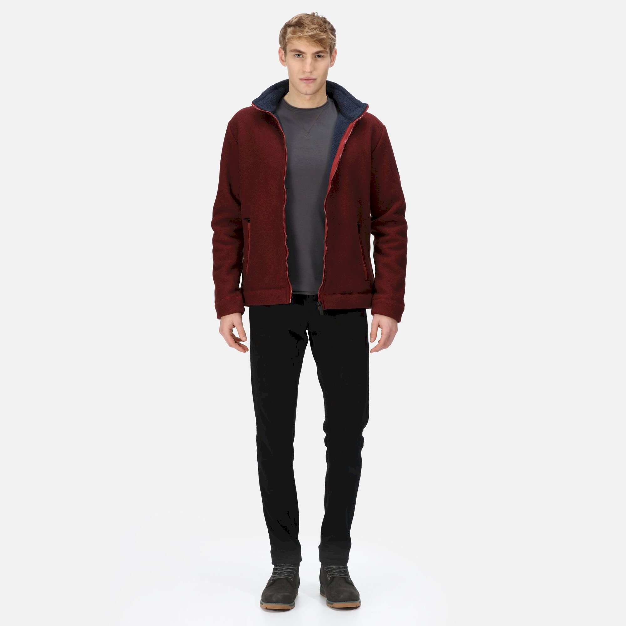 Men's Garrian II Full Zip Fleece | Syrah Red