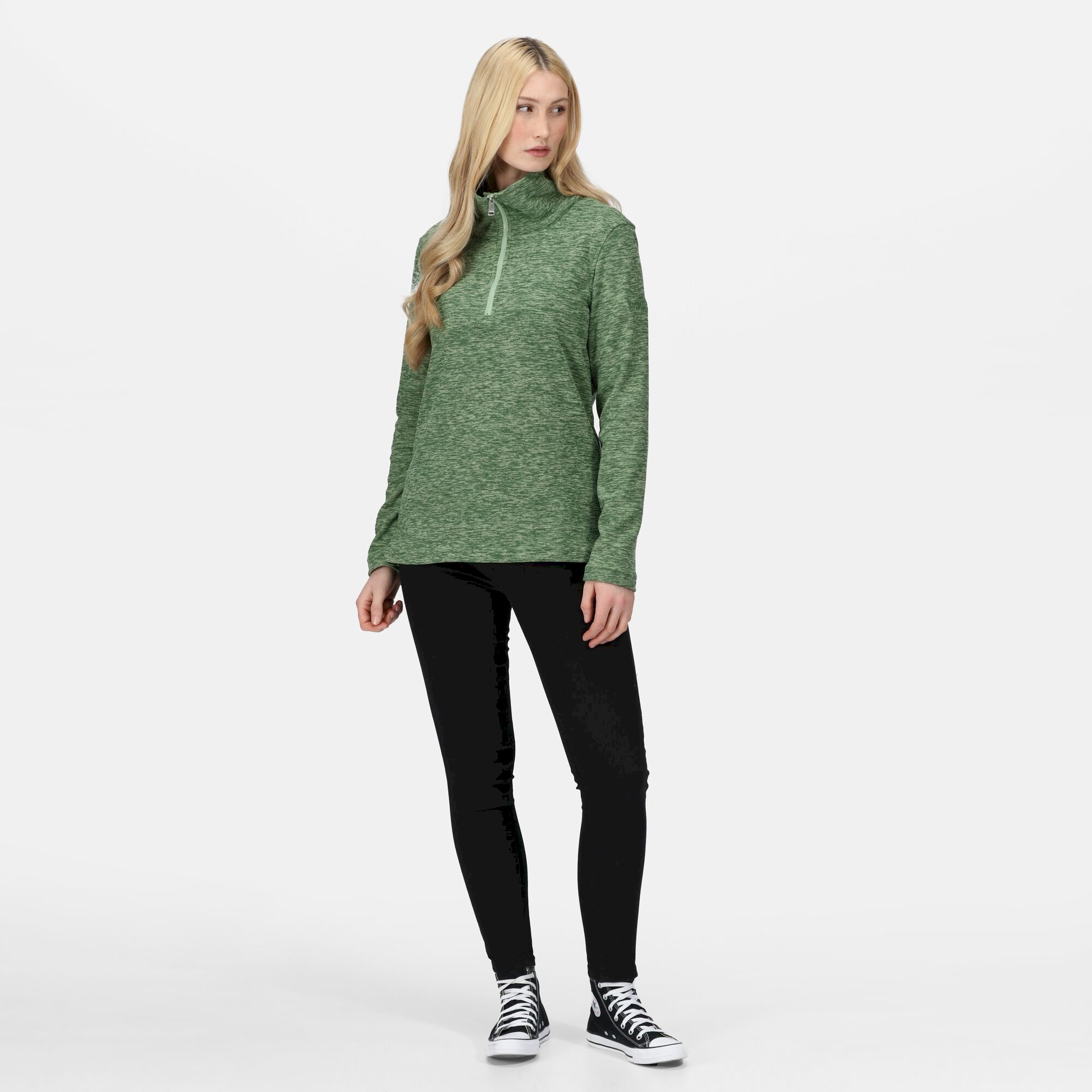 Women's Kizmit Half Zip Fleece | Basil Marl