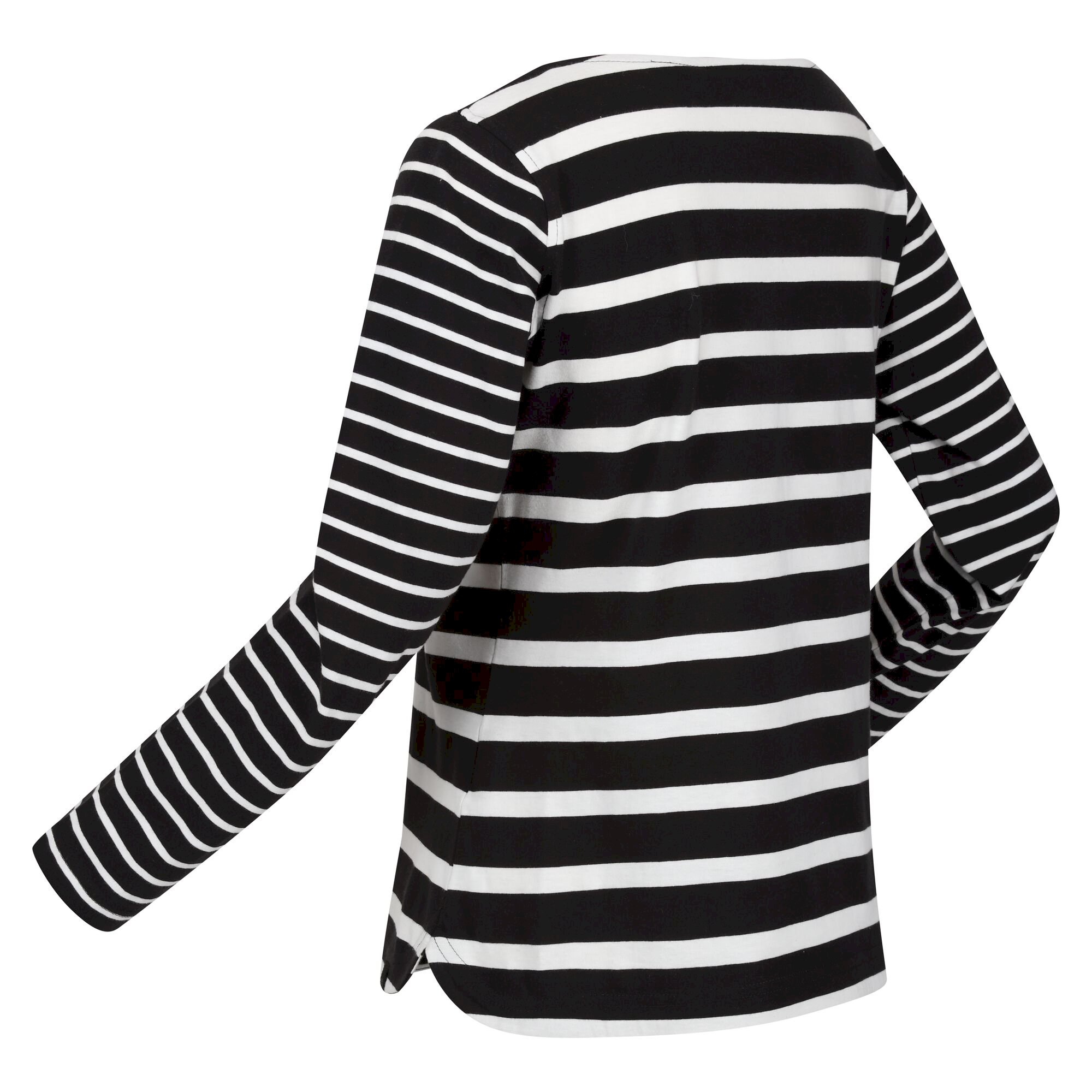 Women's Farida Striped T-Shirt | Black Snow White